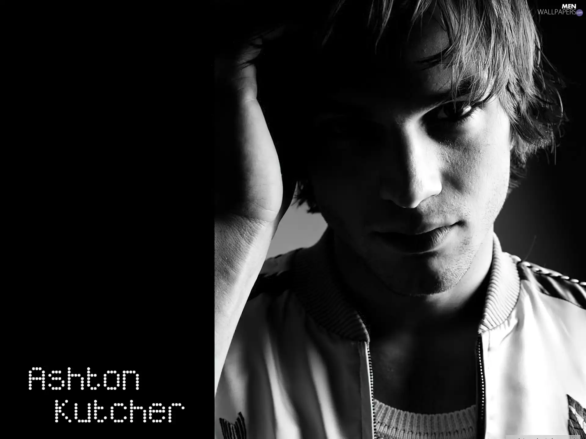 hand, Ashton Kutcher, face