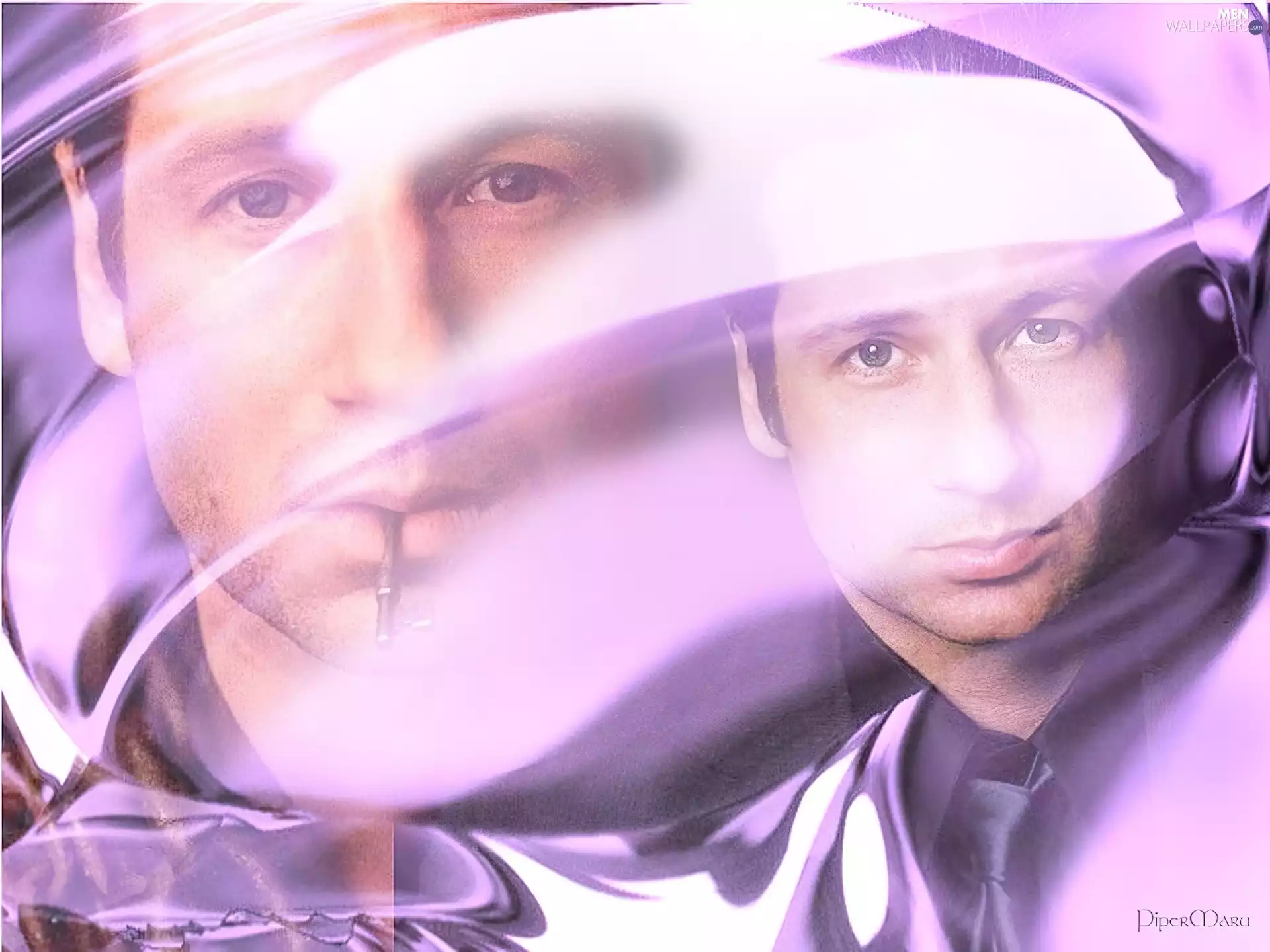 Tie, David Duchovny, face