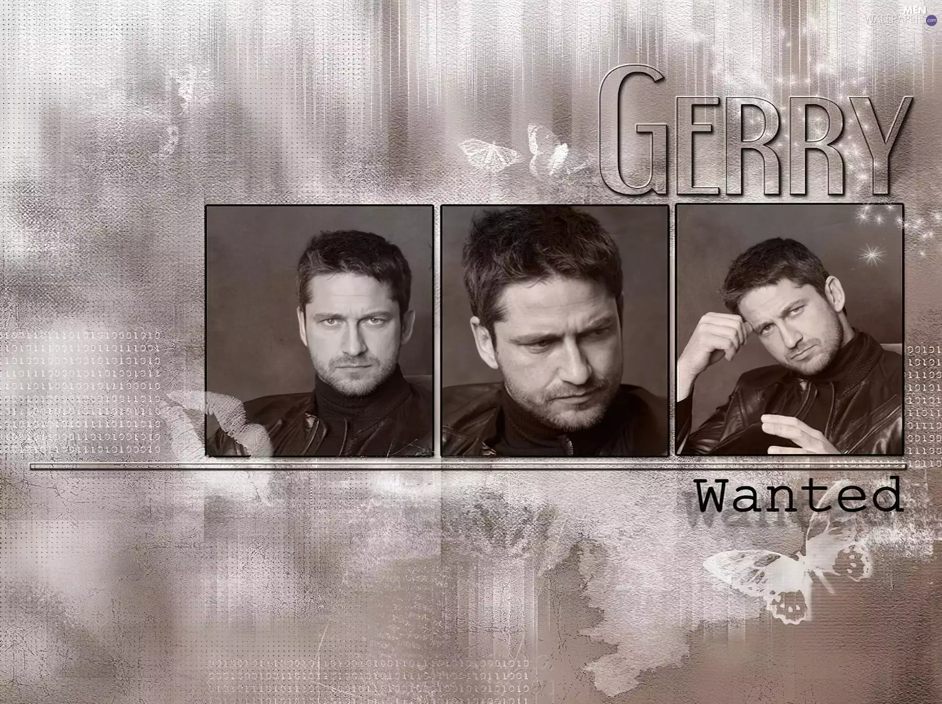 butterfly, Gerard Butler, faces