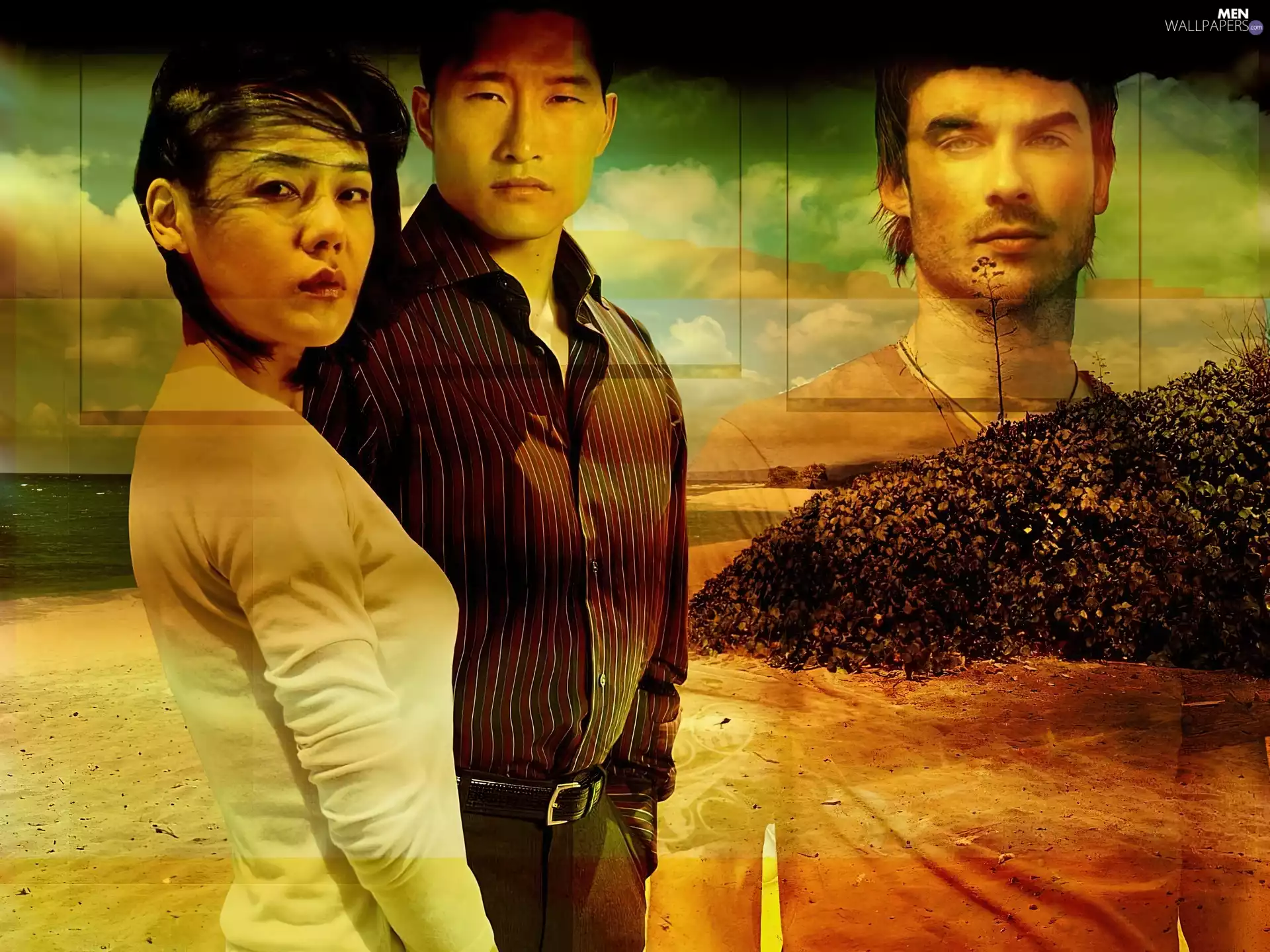 Filmy Lost, Daniel Dae Kim, ian somerhalder, Yoon-jin Kim