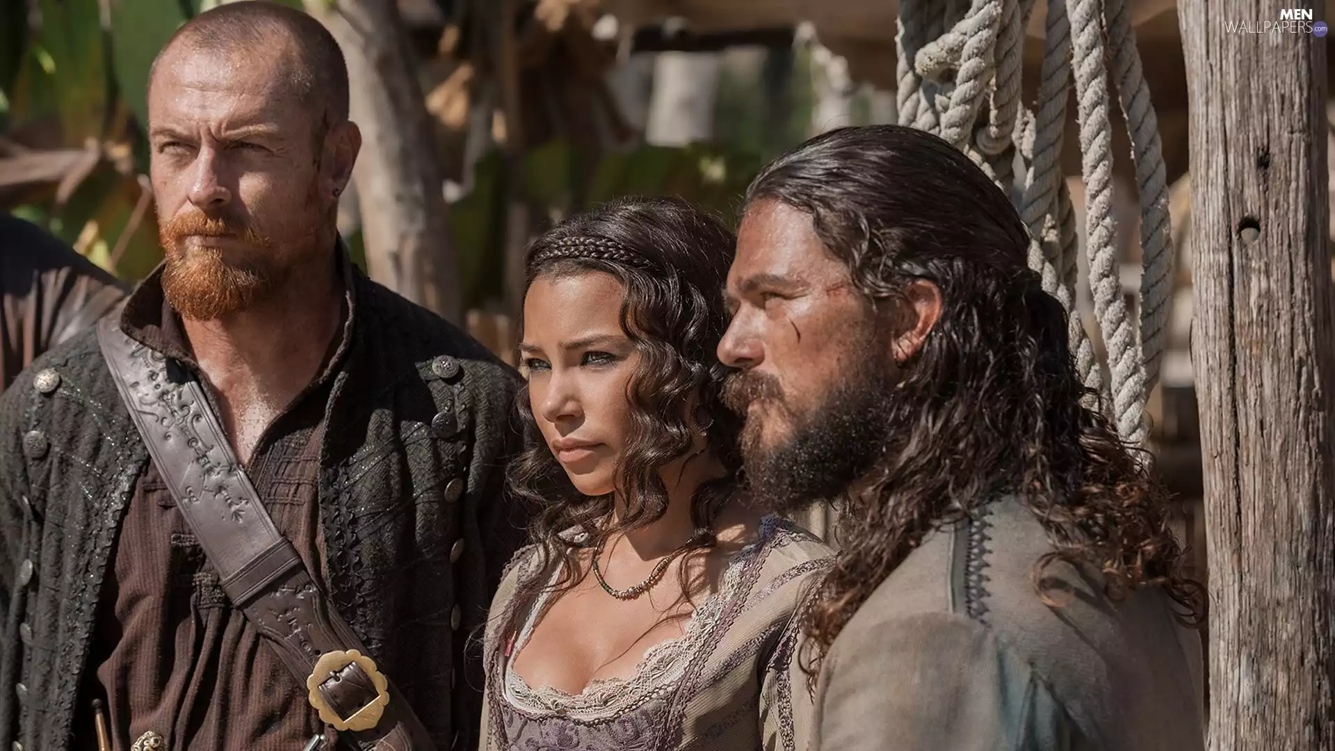 Black Sails, series, pirate, Toby Stephens, Luke Arnold, Long John Silver, Jessica Parker Kennedy, Max, Captain Flint