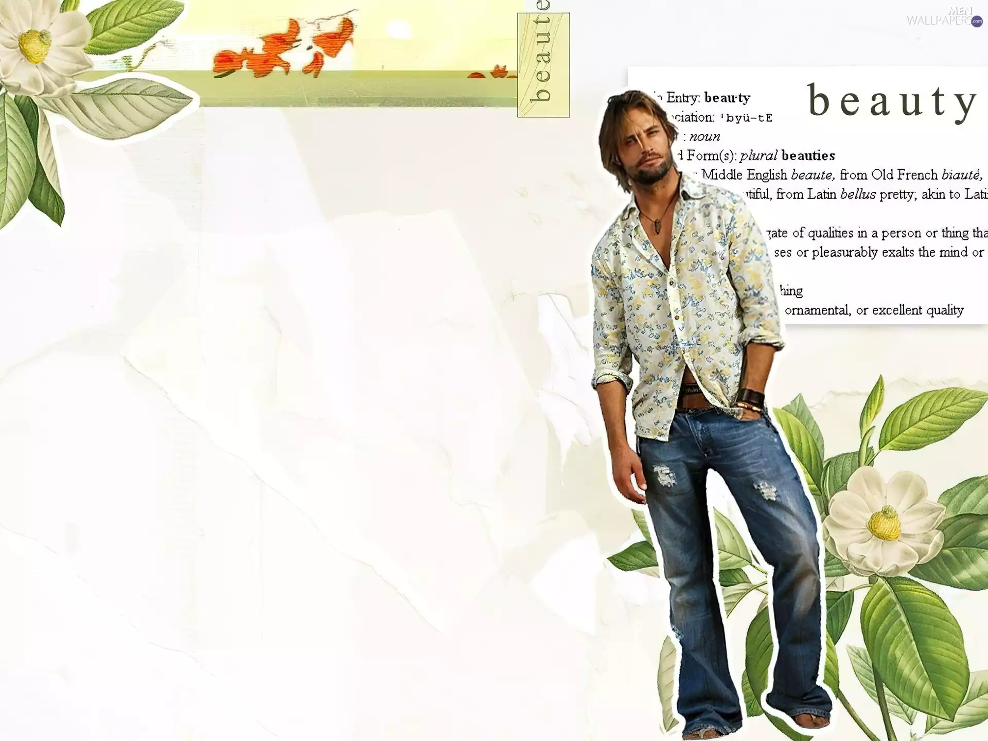 Josh Holloway, lost, background, confused, series, White, Flowers
