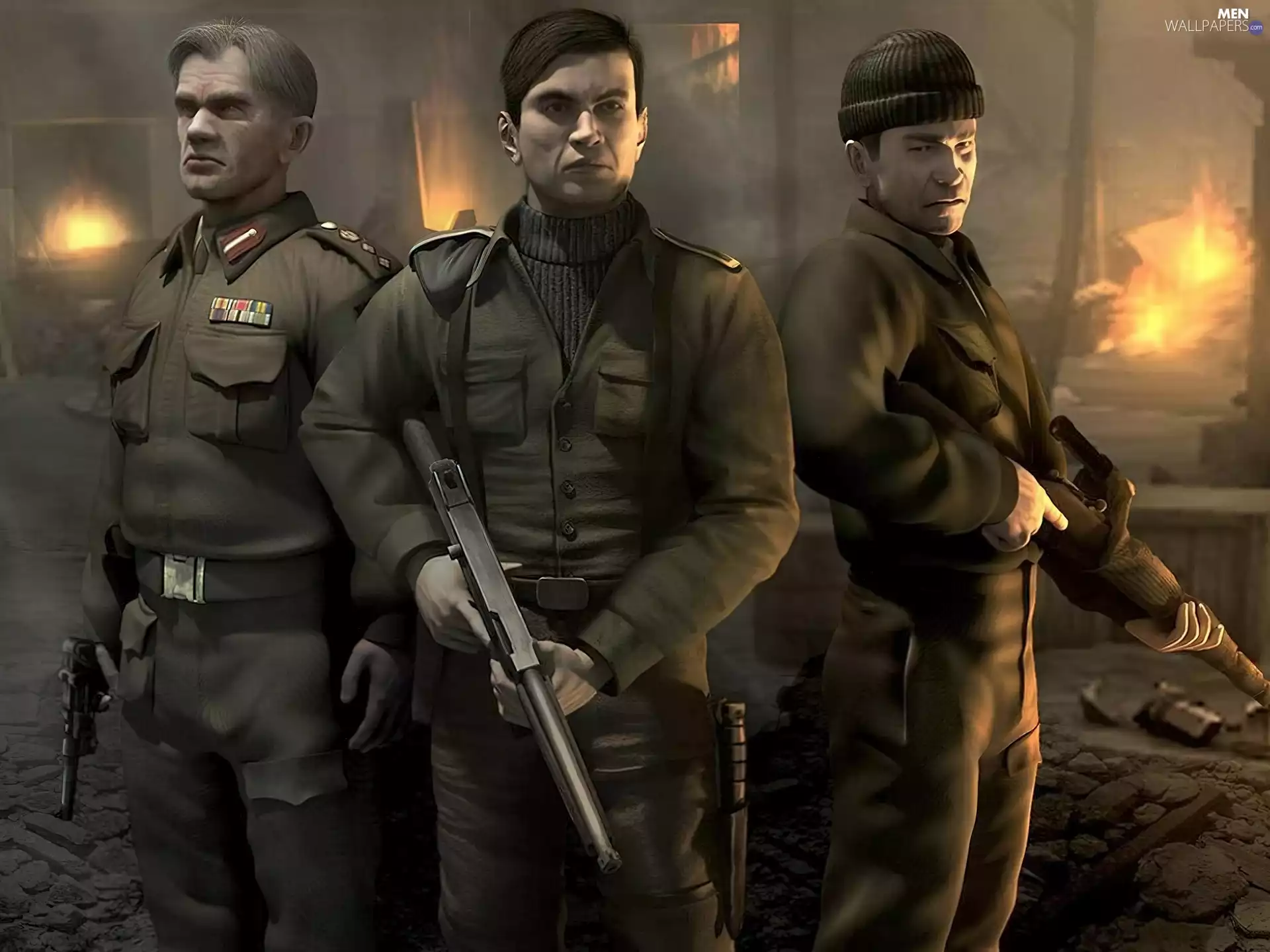 Weapons, soldiers, Characters, a man, Commandos Strike Force