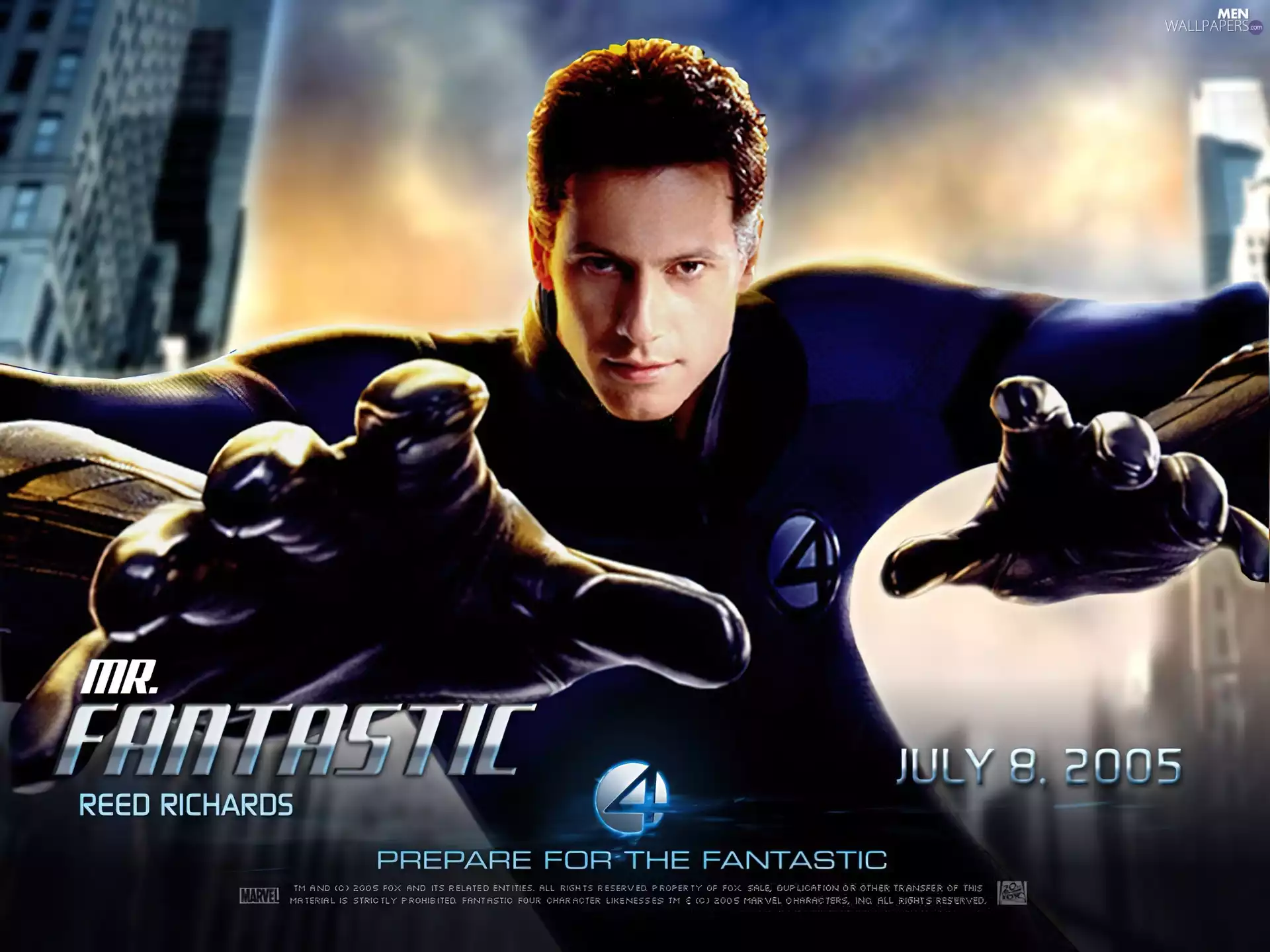 Ioan Gruffudd, Fantastic Four 1, glove