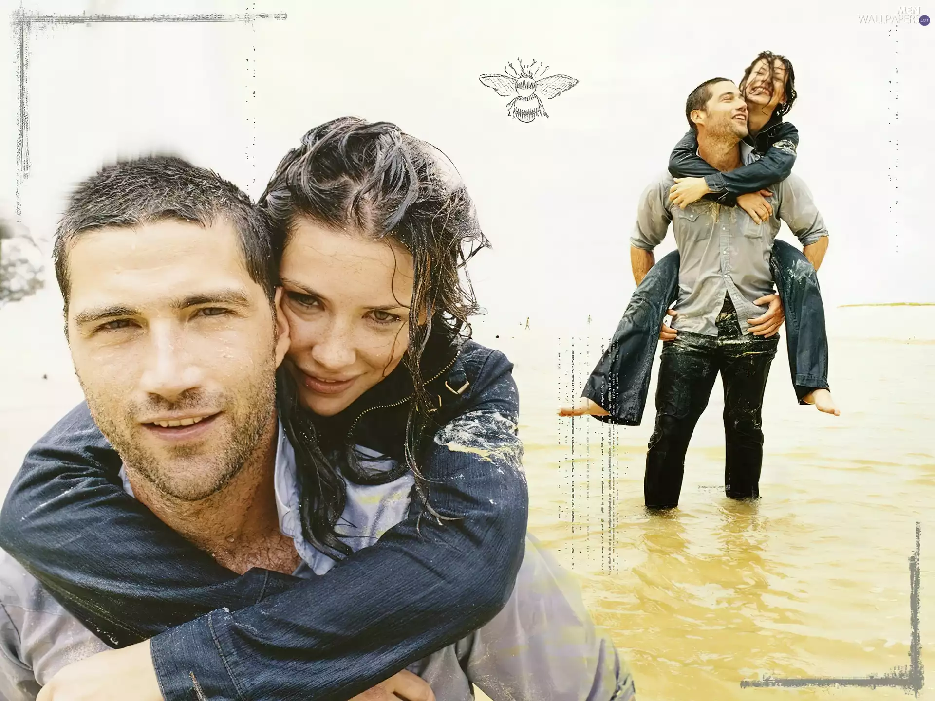 Filmy Lost, Matthew Fox, wet, Evangeline Lilly