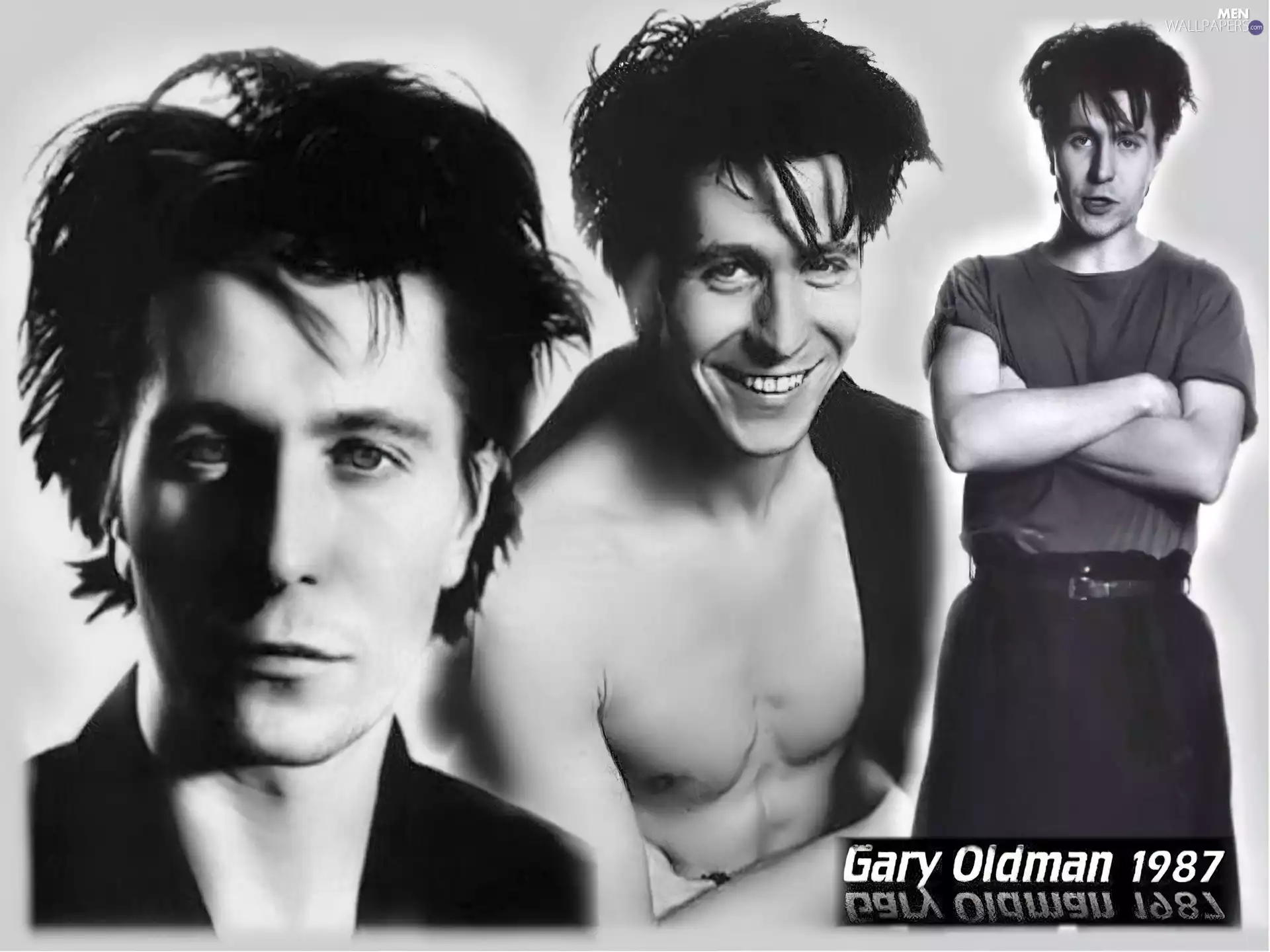 Smile, Gary Oldman, dark hair