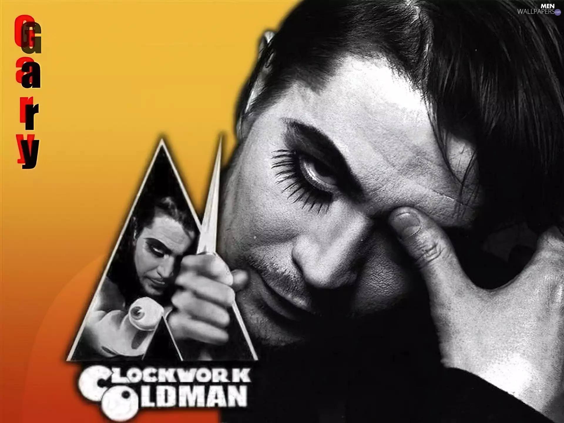 knife, Gary Oldman, long LASHES