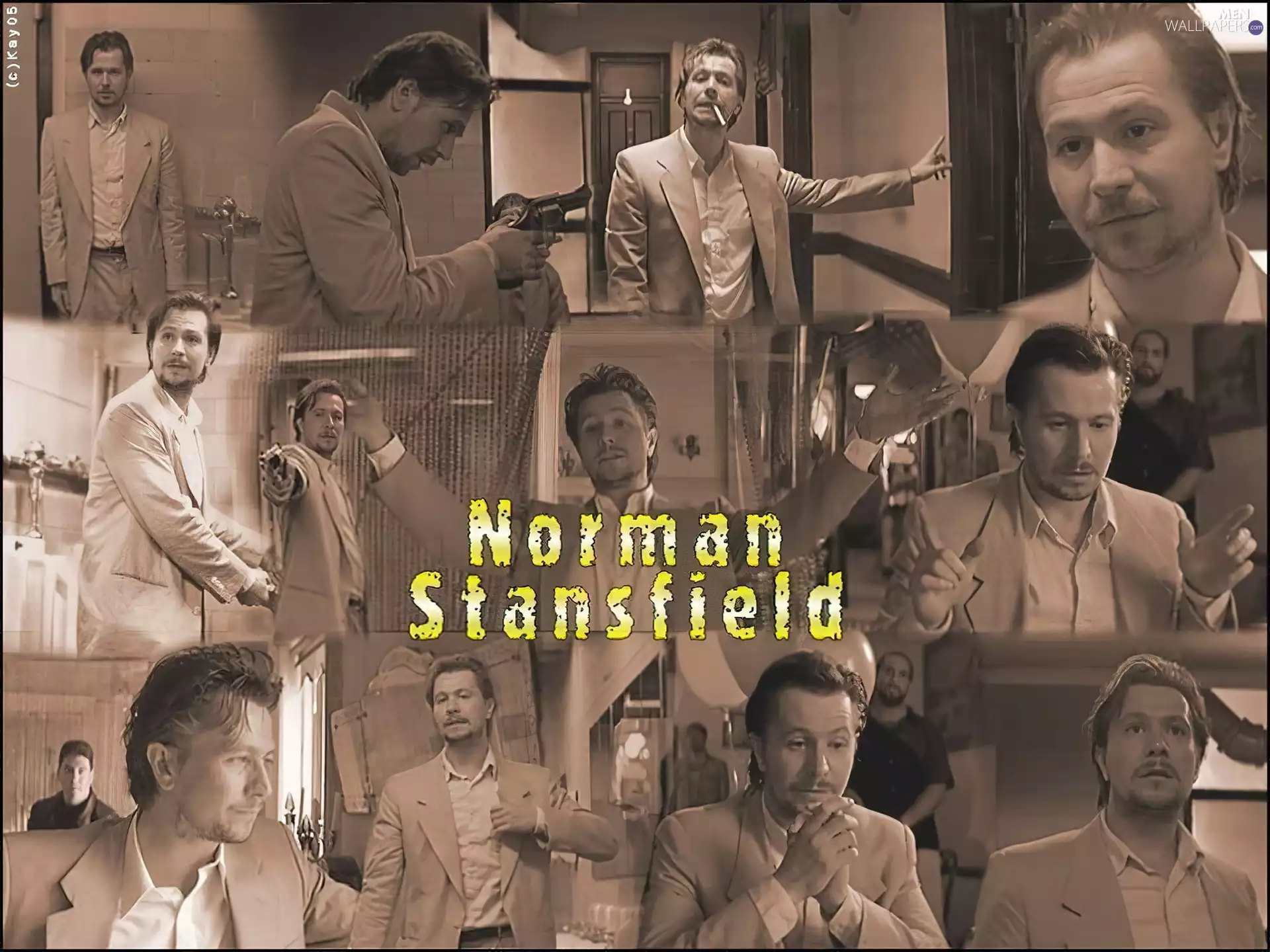 Gun, Gary Oldman, light suit