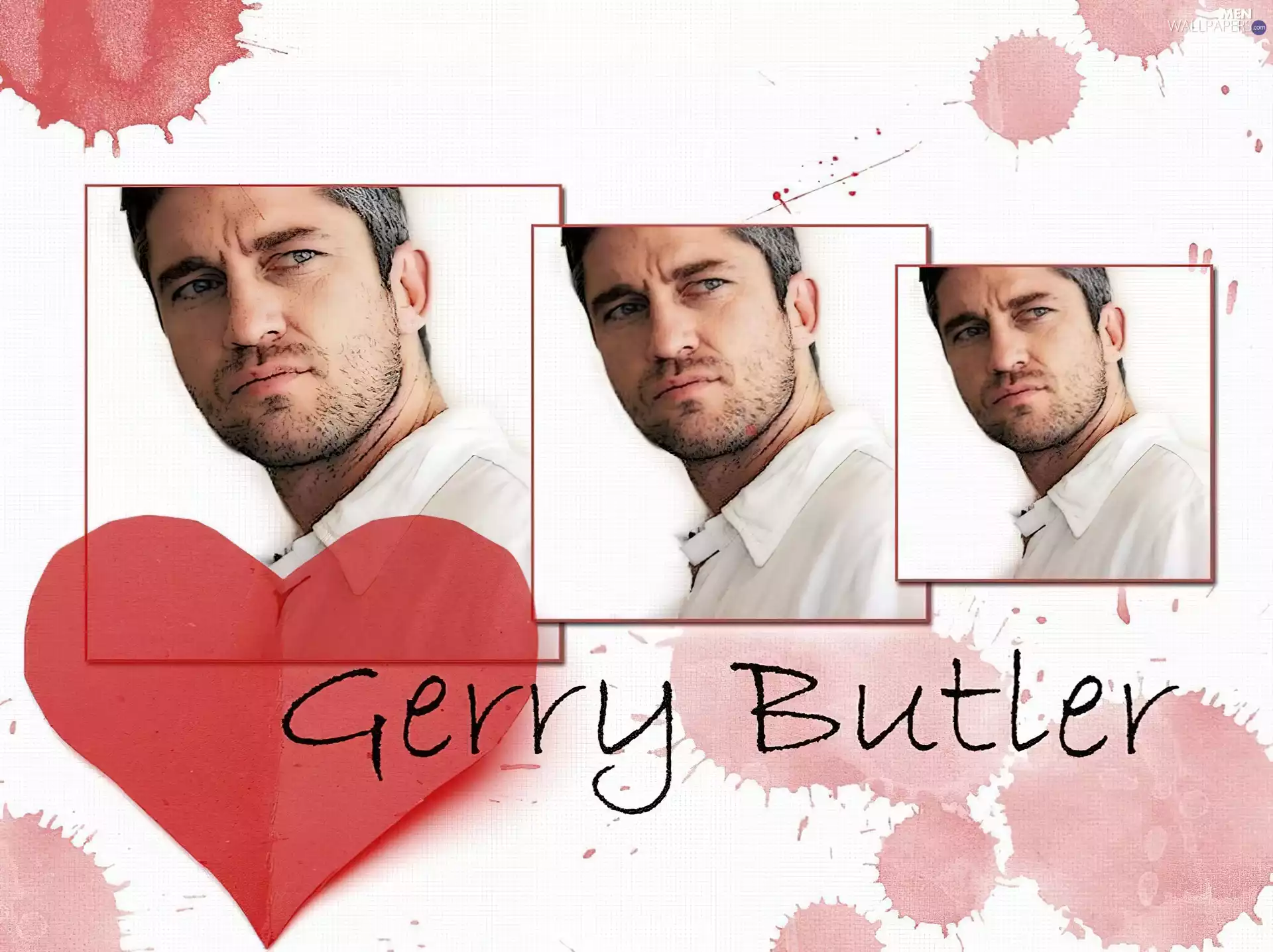 Heart, Gerard Butler, white shirt