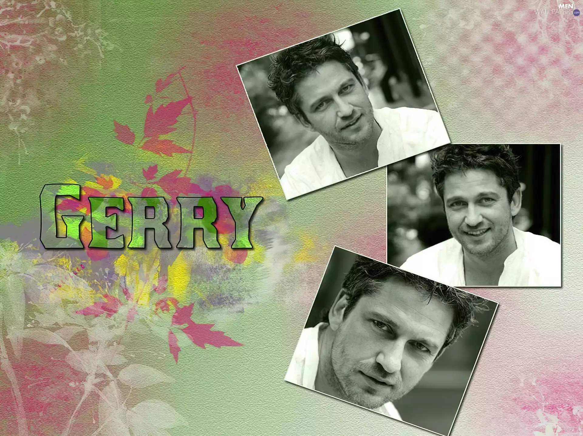 Smile, Gerard Butler, white shirt