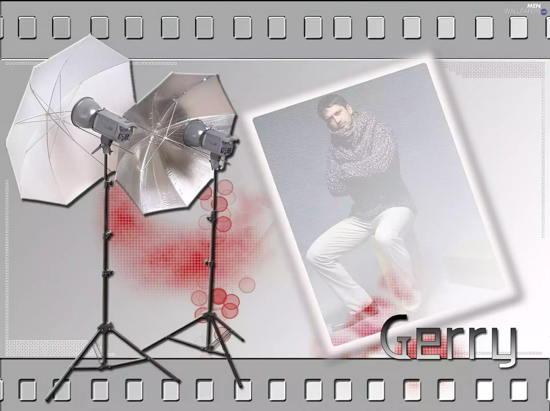 picture, Gerard Butler, Photography Umbrellas