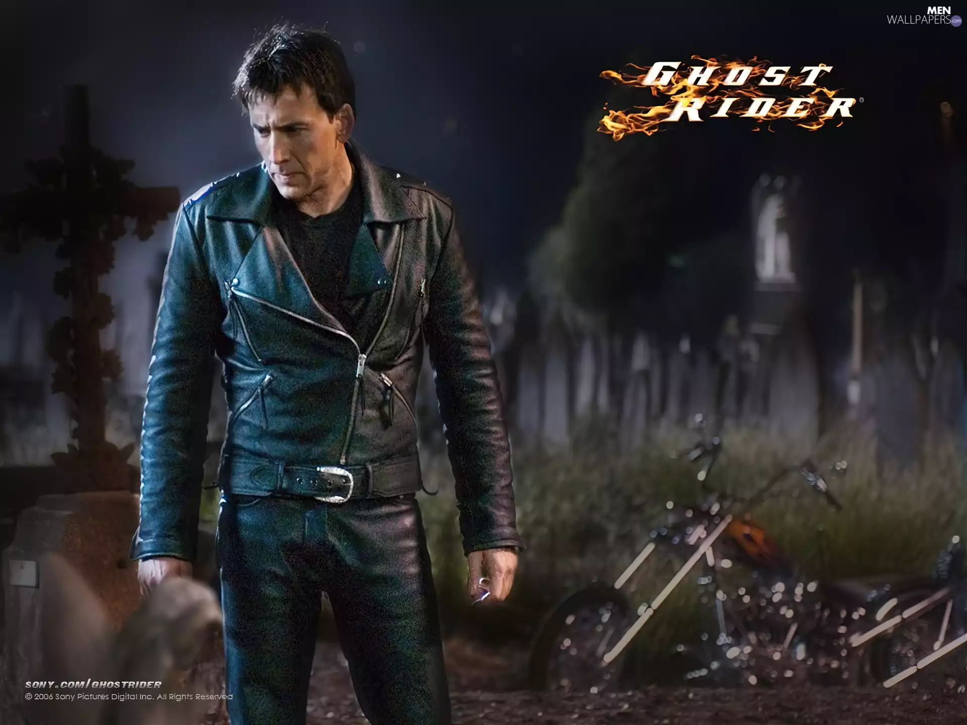 cemetery, Ghost Rider, Nicolas Cage