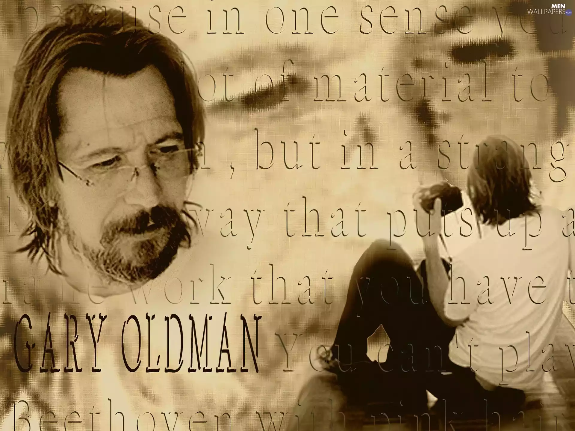 beard, Gary Oldman, Glasses