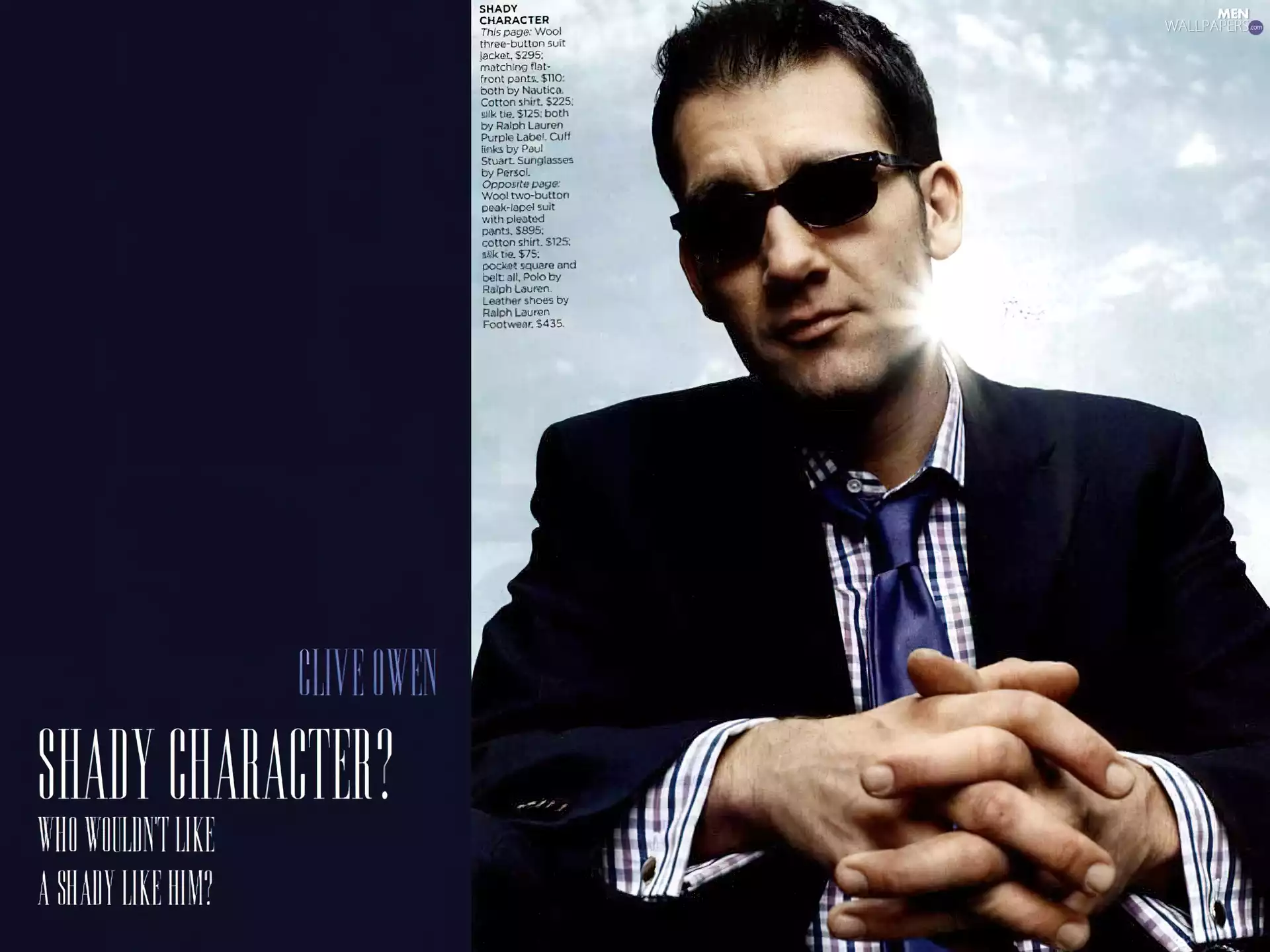 Tie, Clive Owen, Glasses