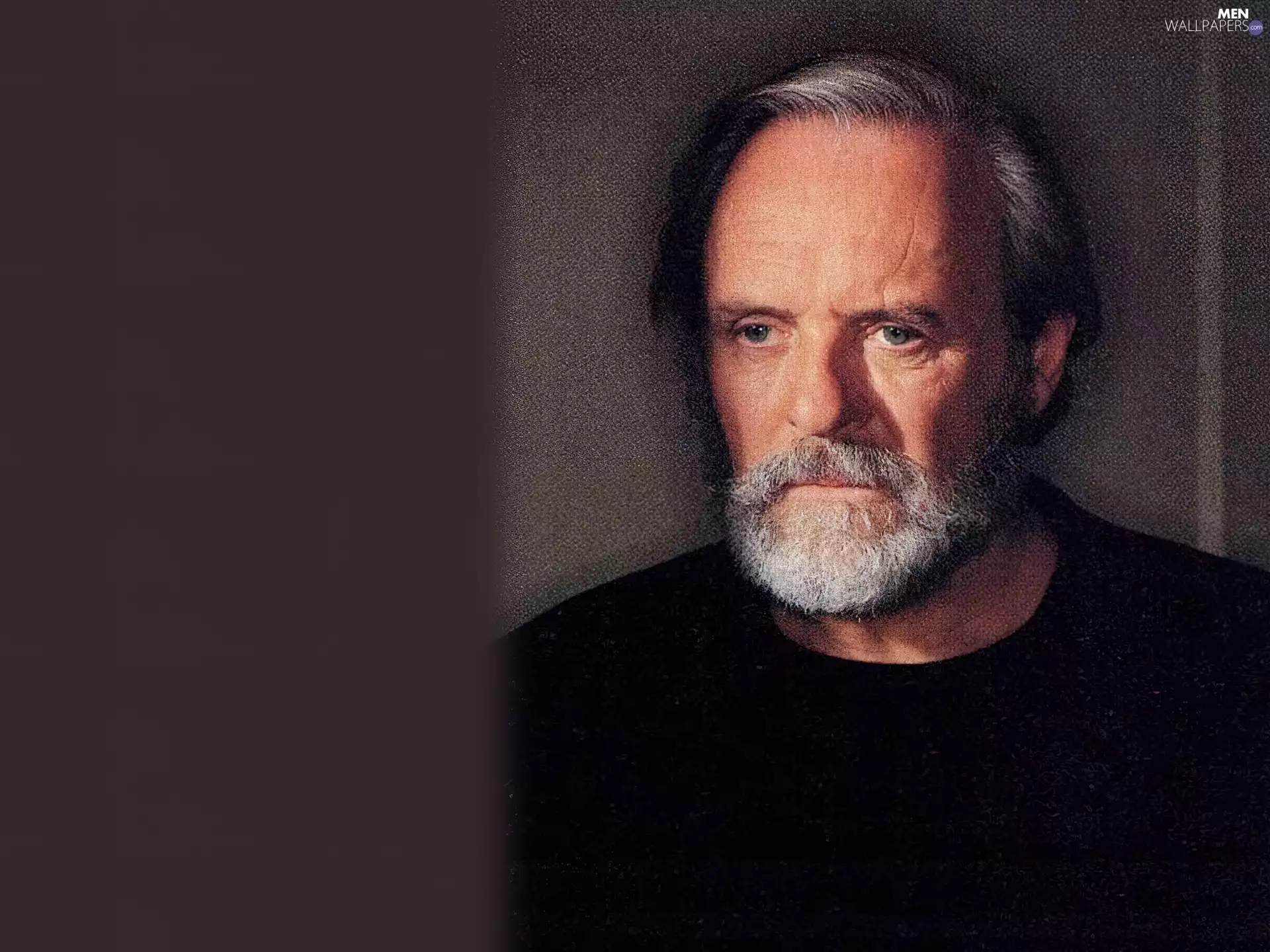 beard, Anthony Hopkins, gray