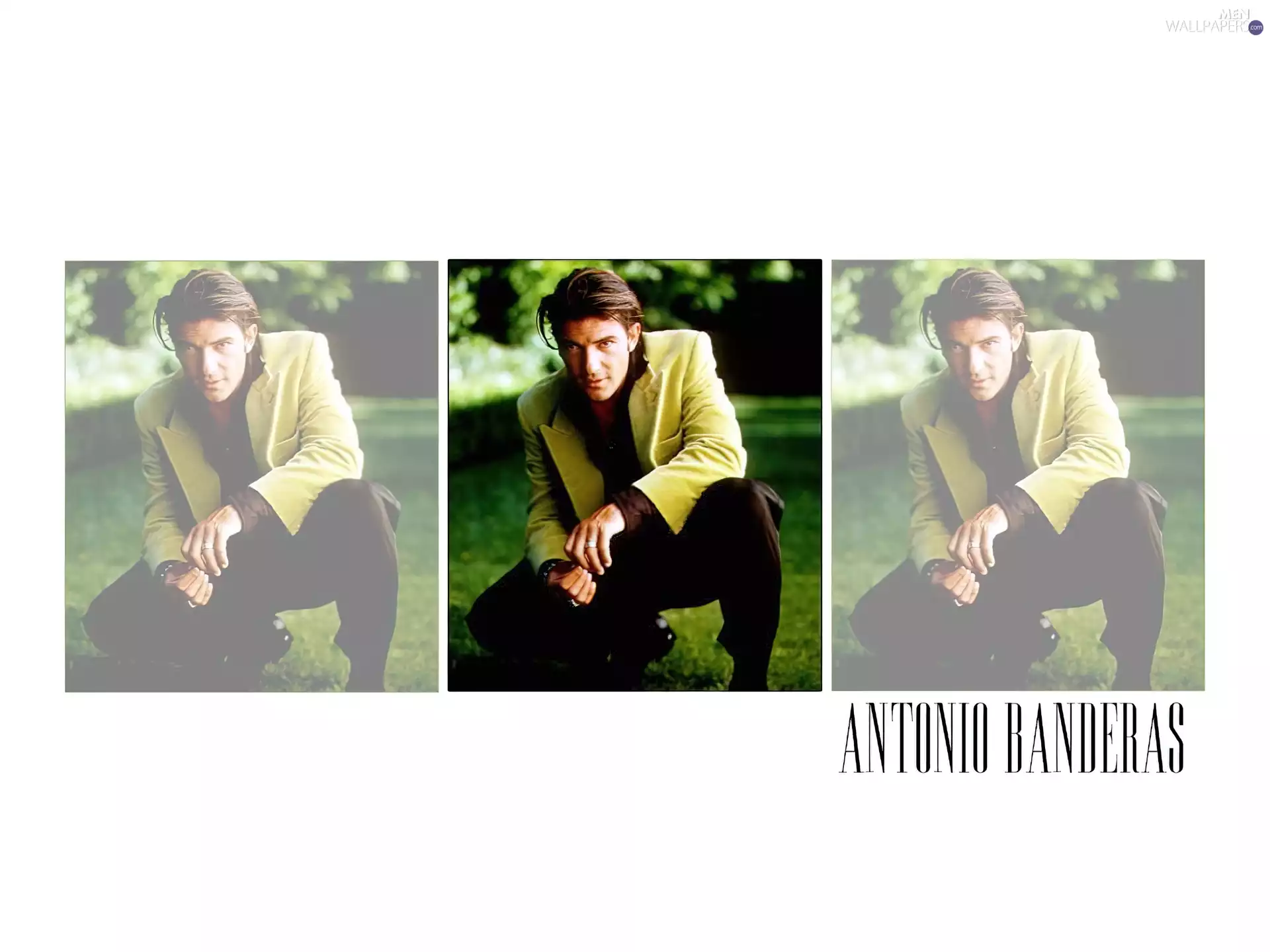 Coat, Antonio Banderas, Green