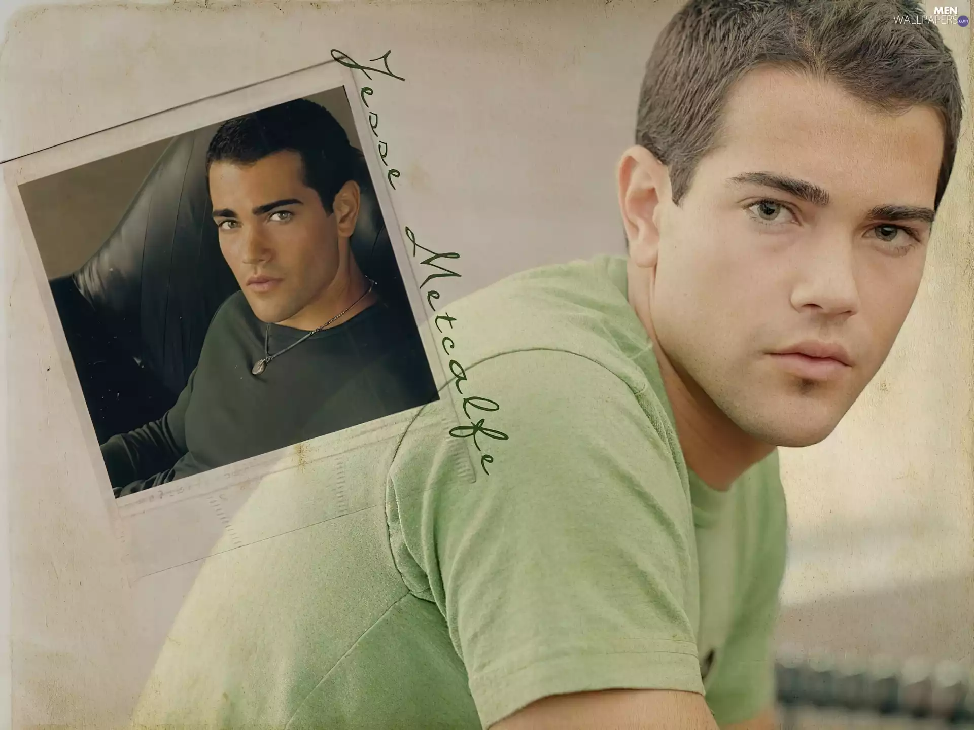 picture, Jesse Metcalfe, green t-shirt