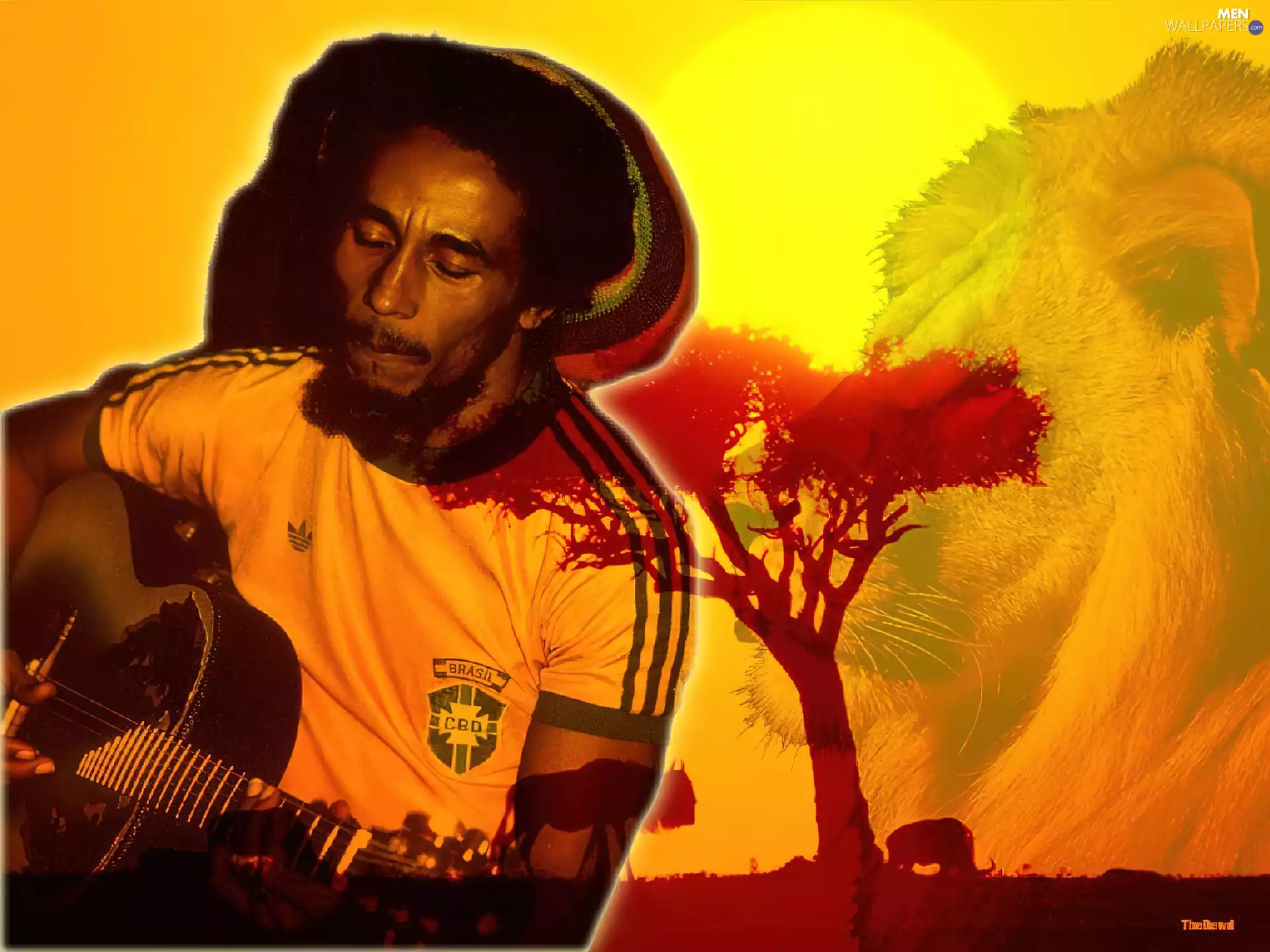 trees, Bob Marley, Guitar