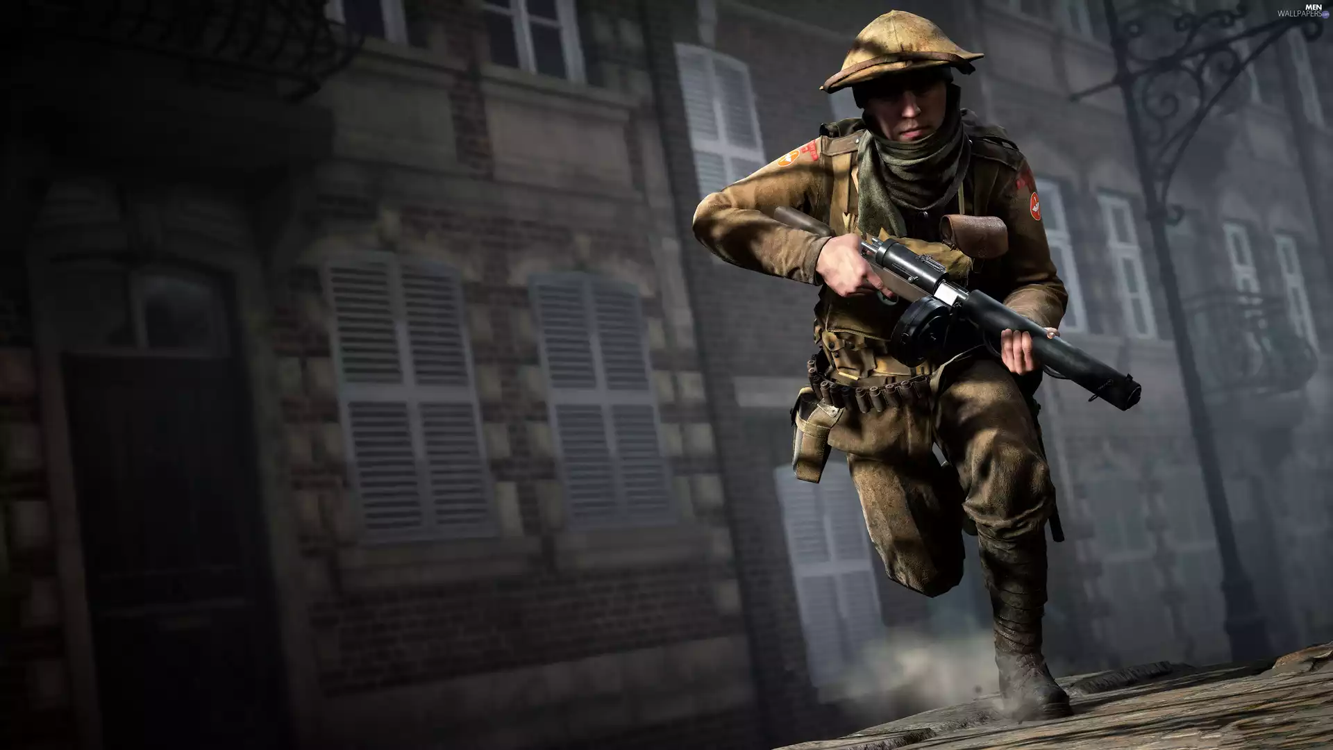 Machine Gun, Battlefield 1, soldier