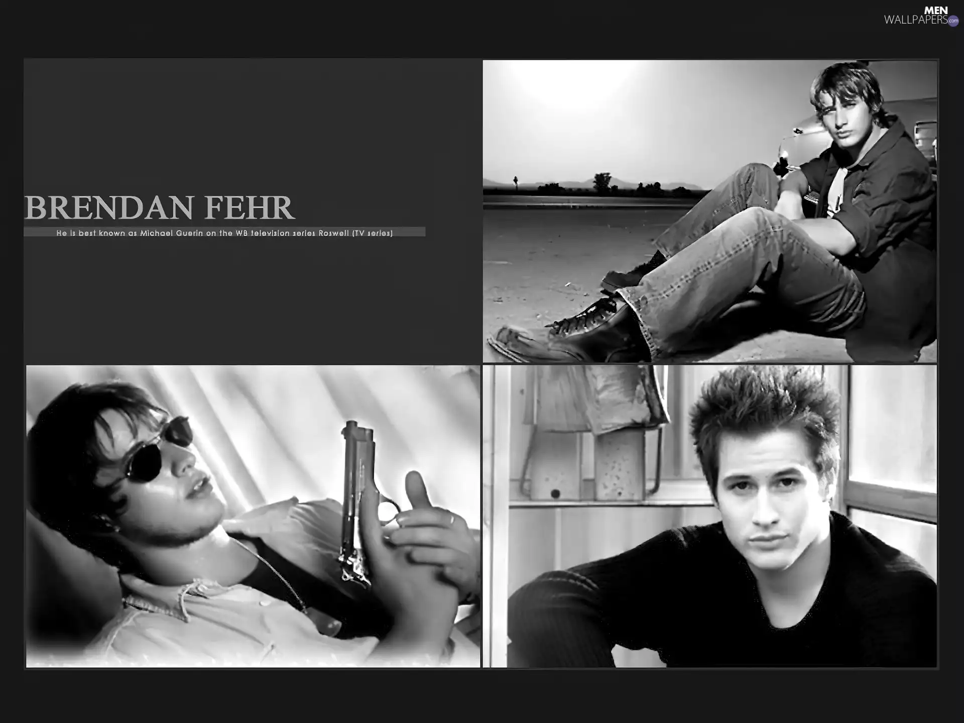 Glasses, Brendan Fehr, Gun