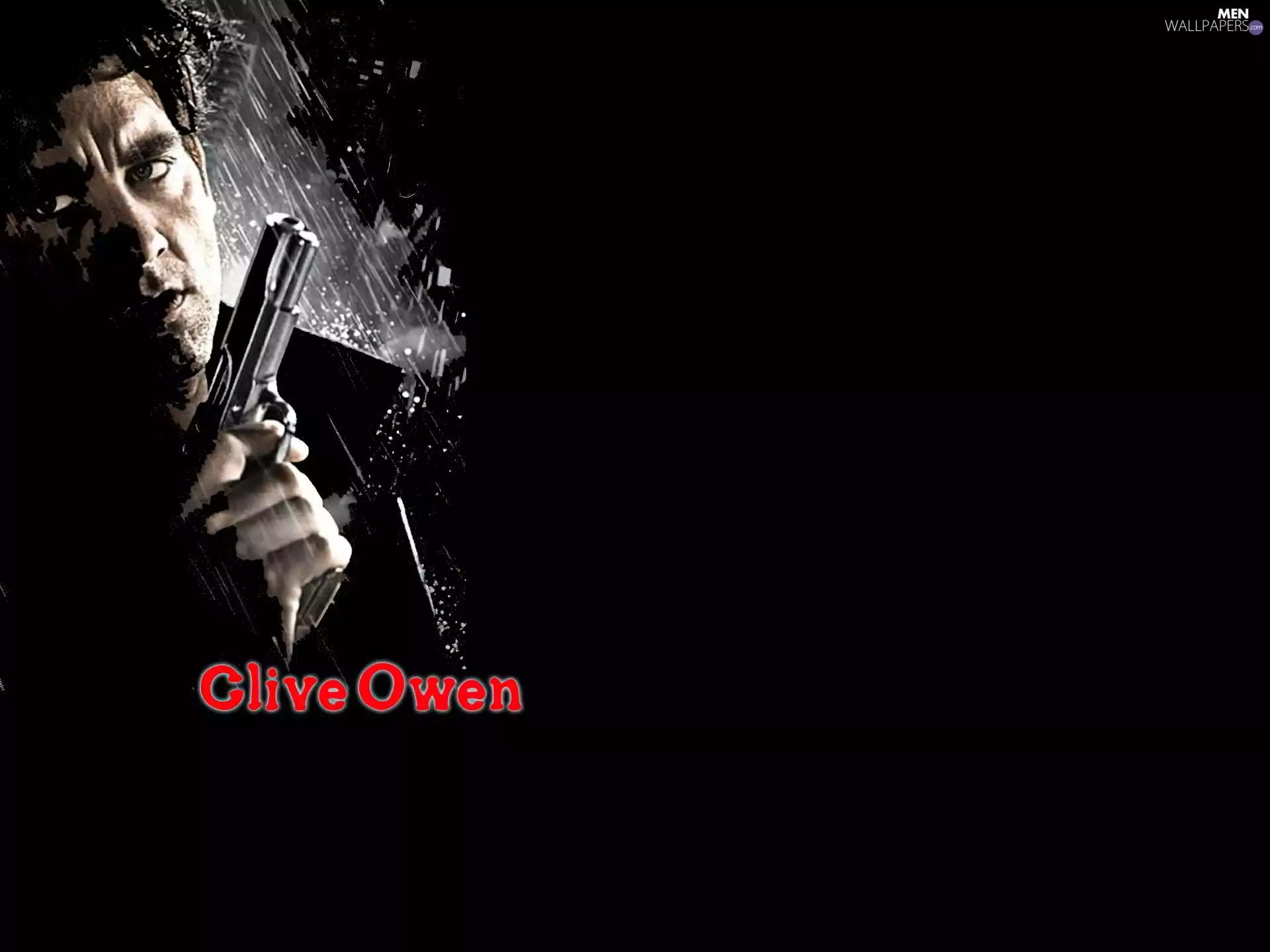 Rain, Clive Owen, Gun