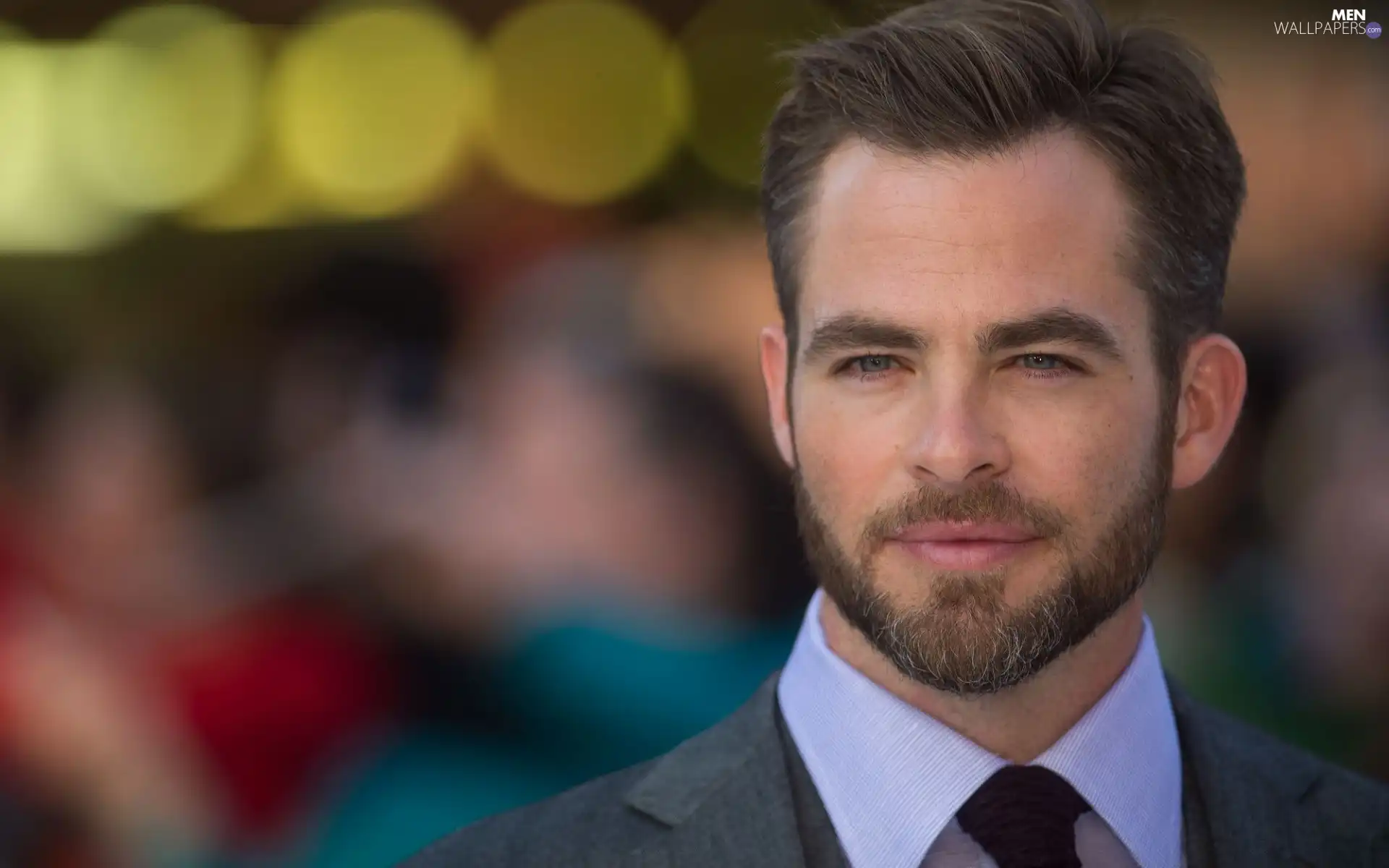 Tie, Chris Pine, hair