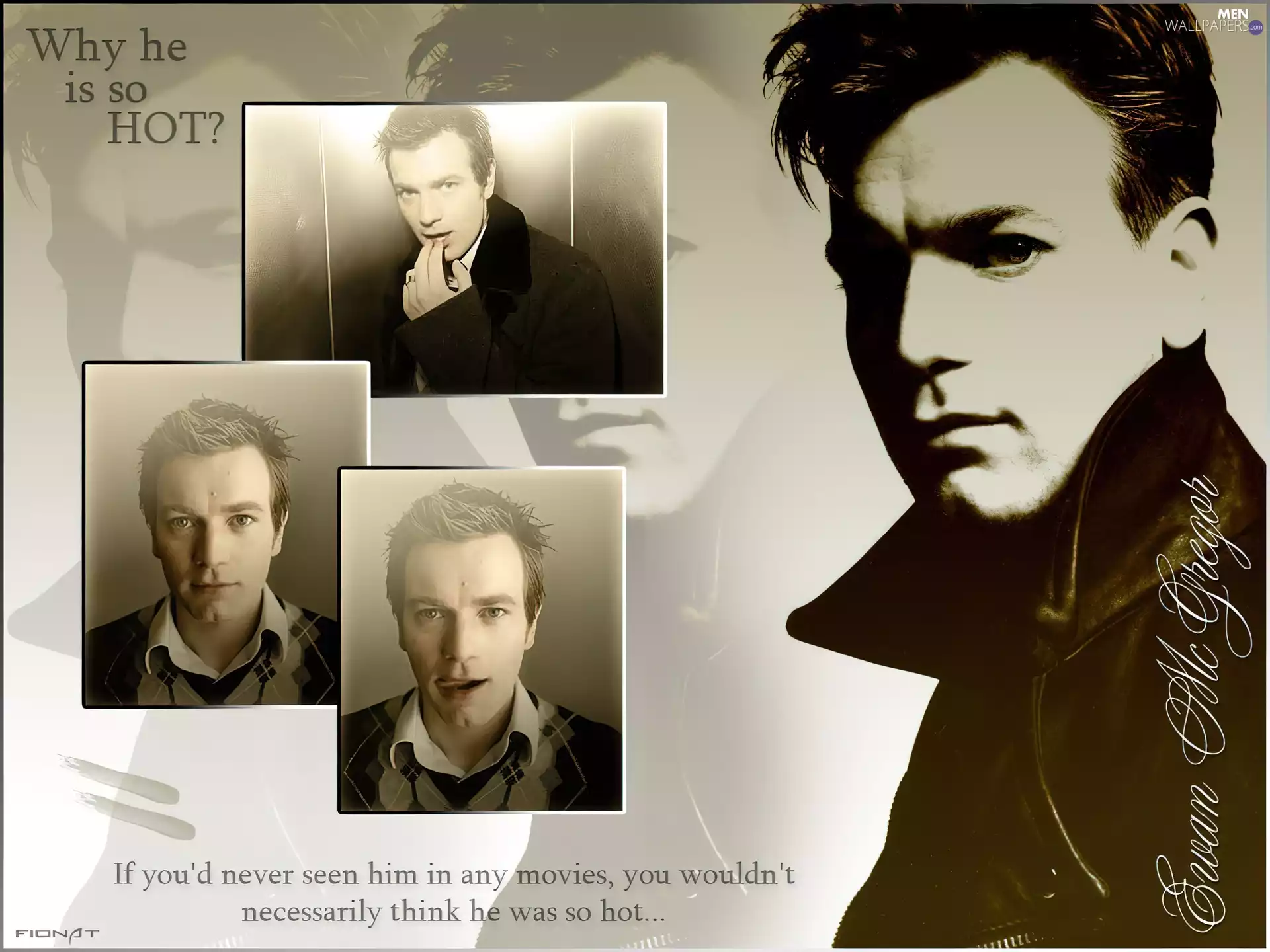 Light hair, Ewan McGregor, Sweater