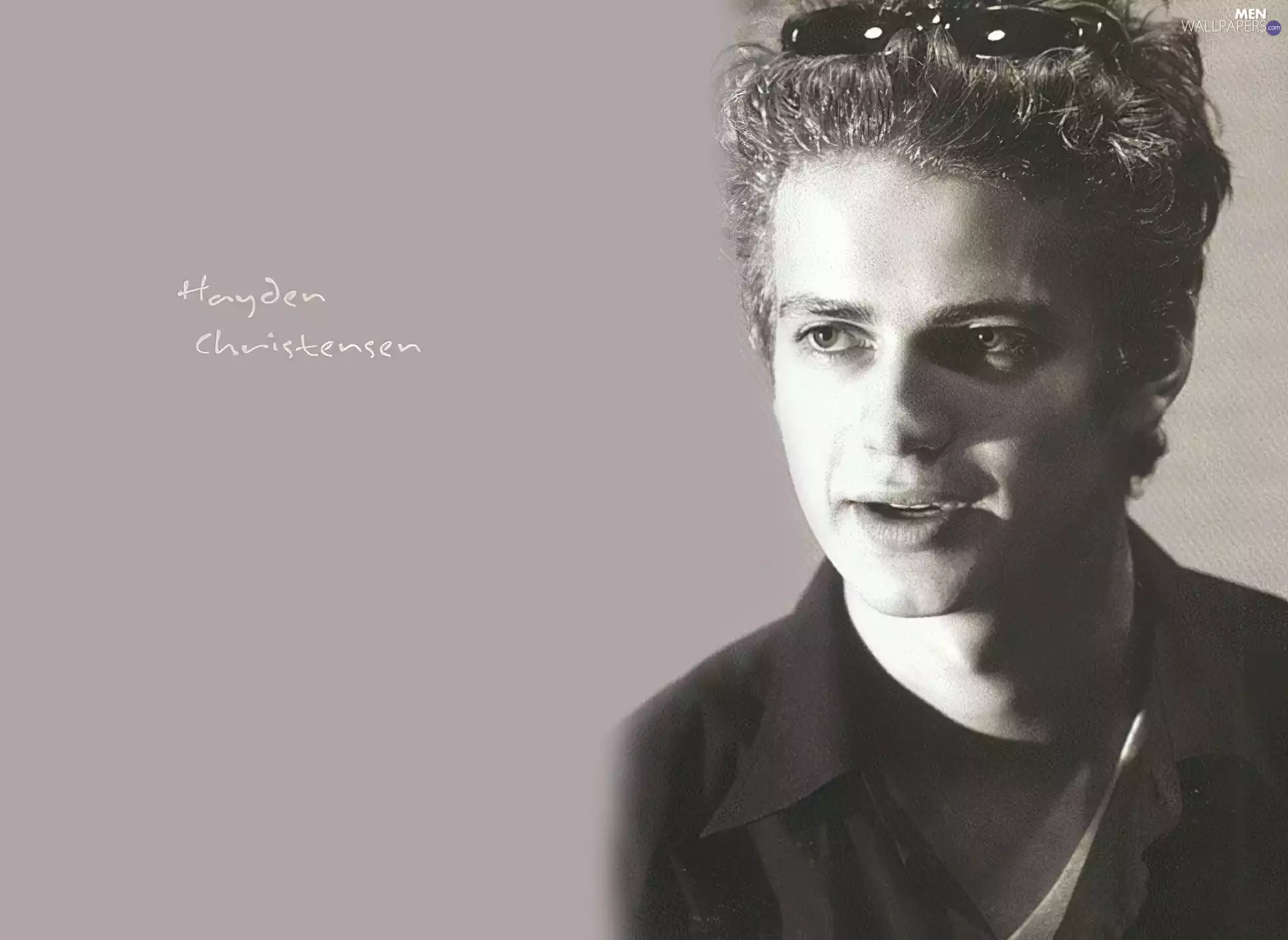 Curly hair, Hayden Christensen, Glasses