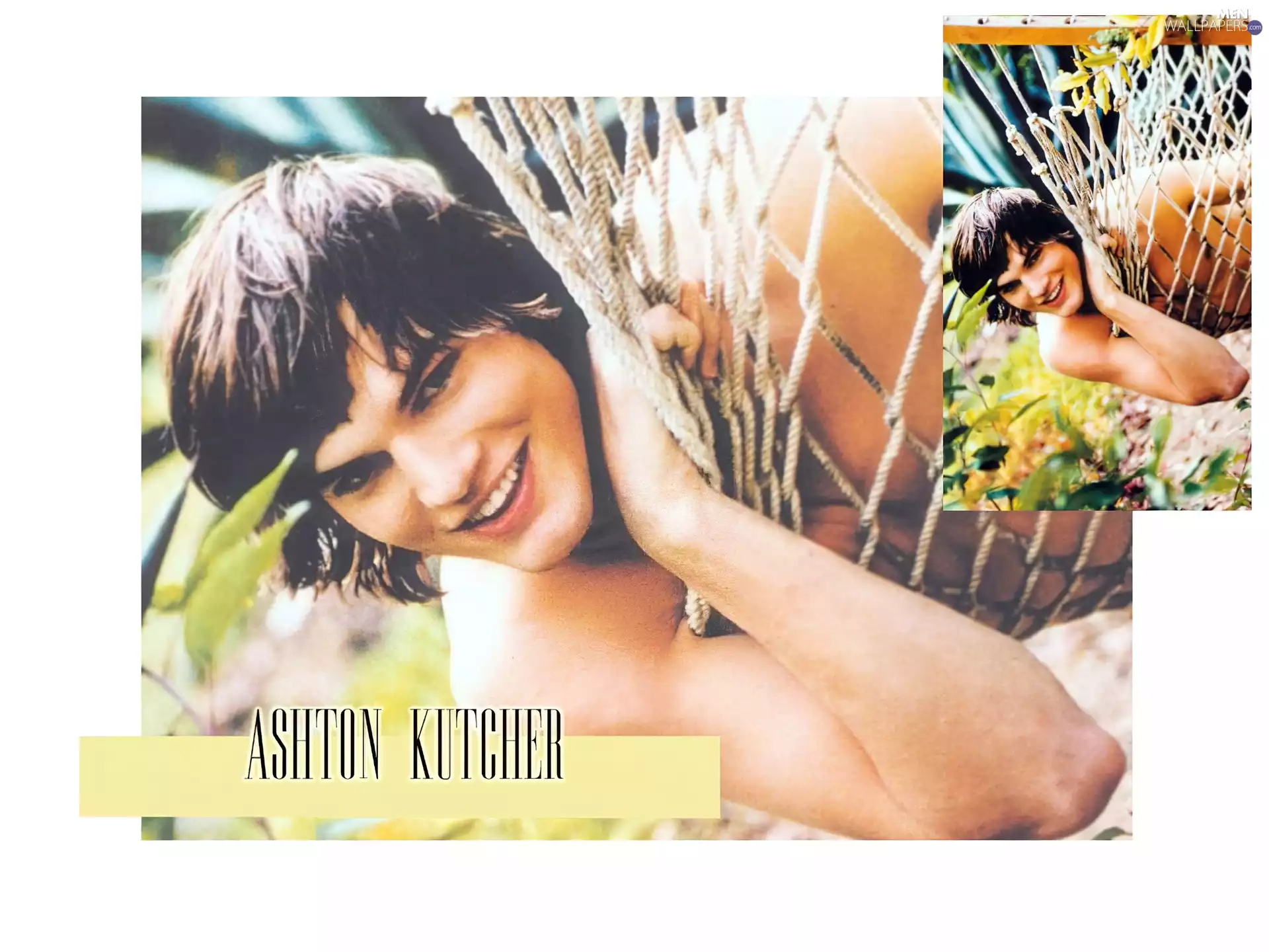 Flowers, Ashton Kutcher, Hammock