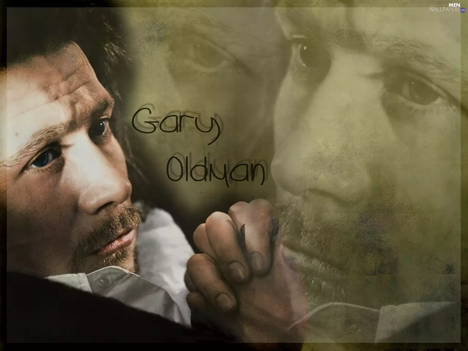 Gary Oldman, folded hands