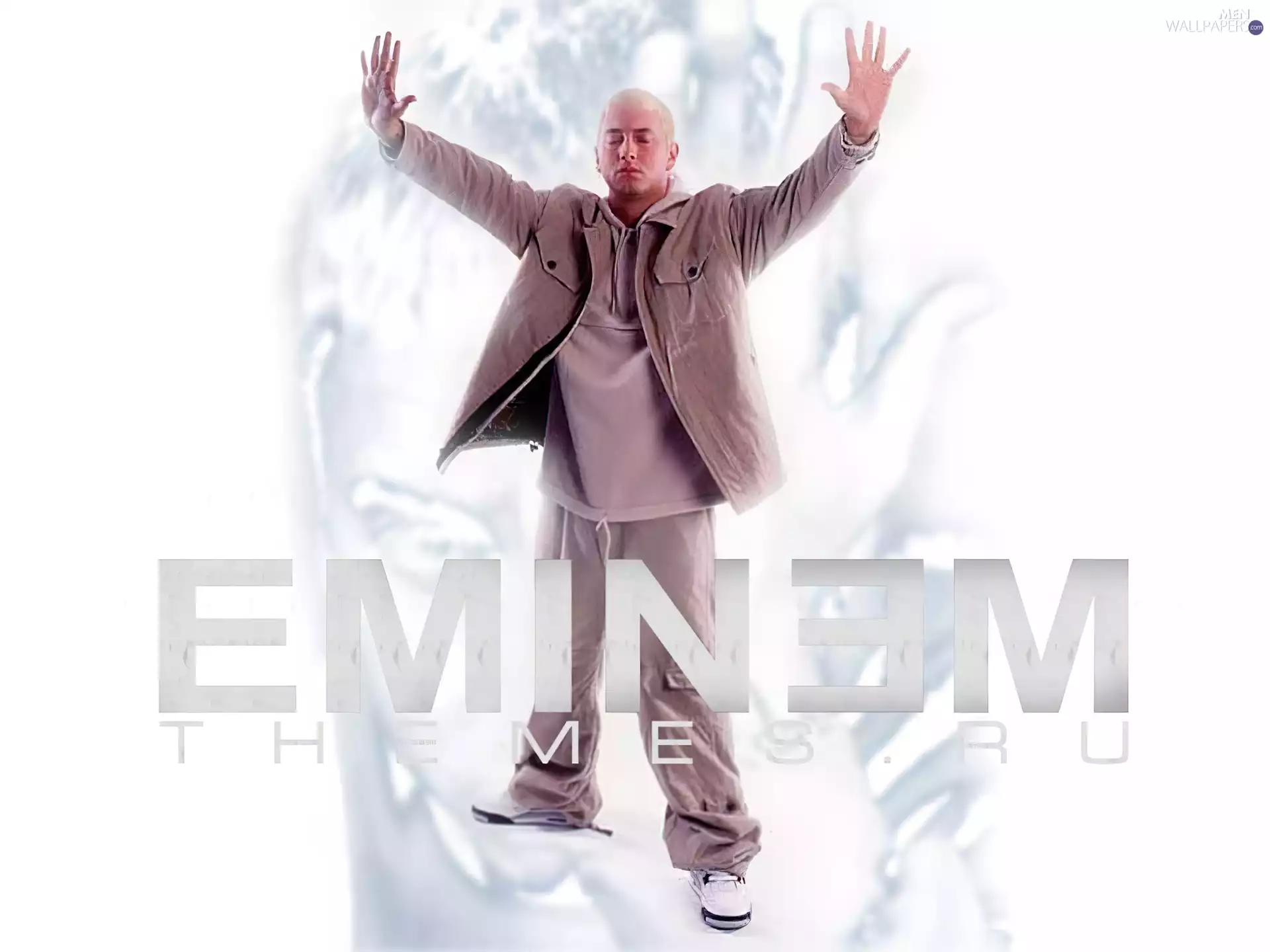 hands, Eminem, raised