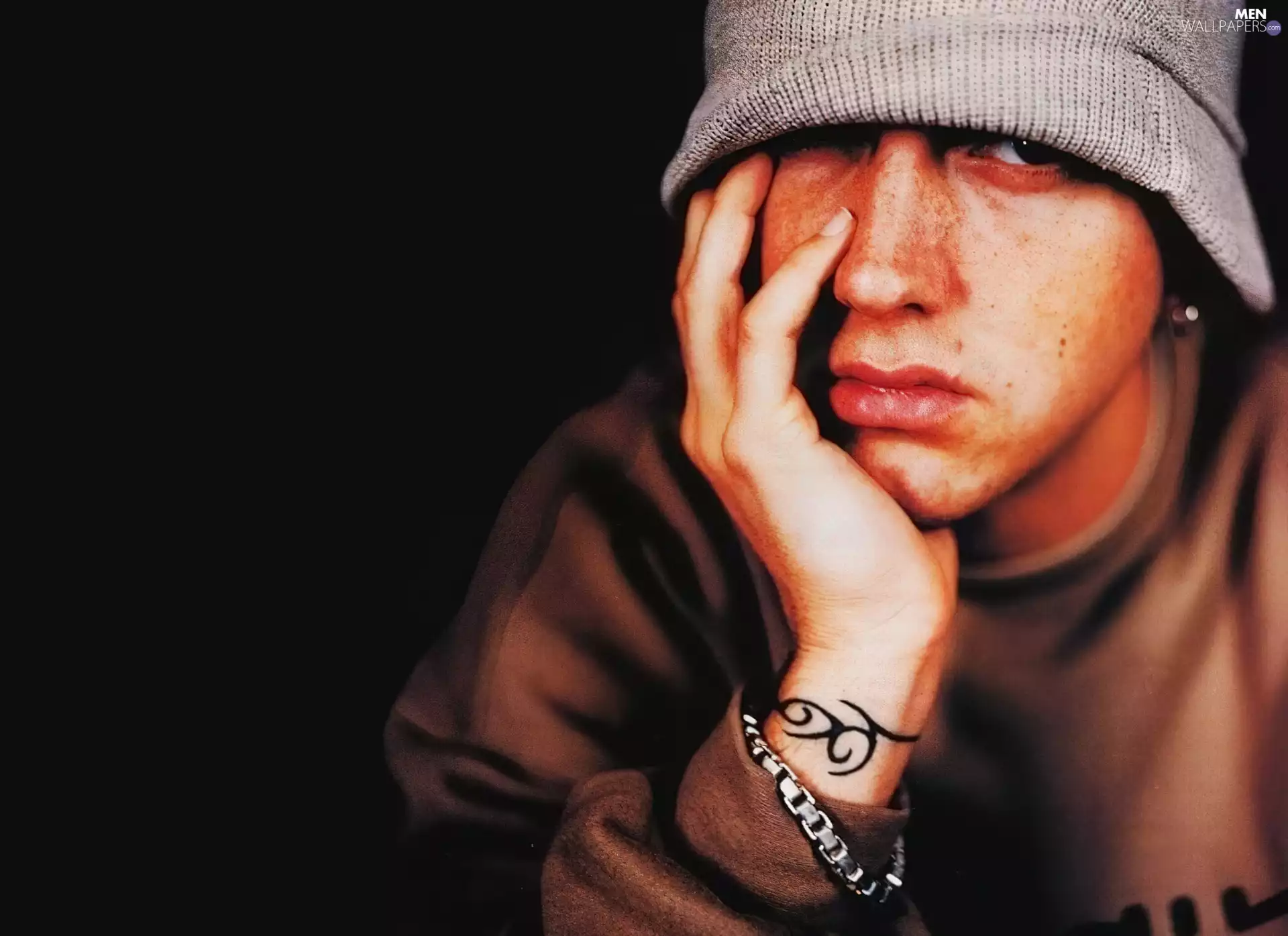 Hat, Eminem, freckles