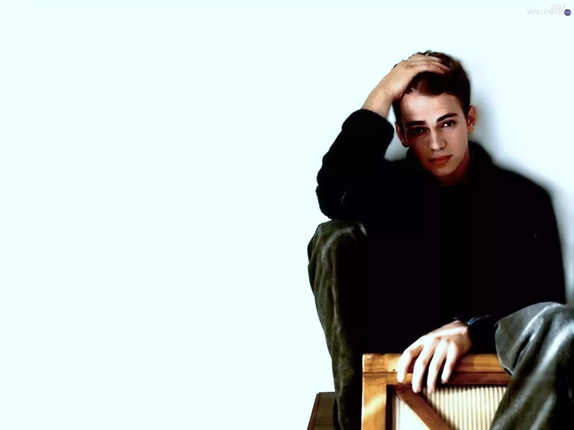 trousers, Hayden Christensen, black golf