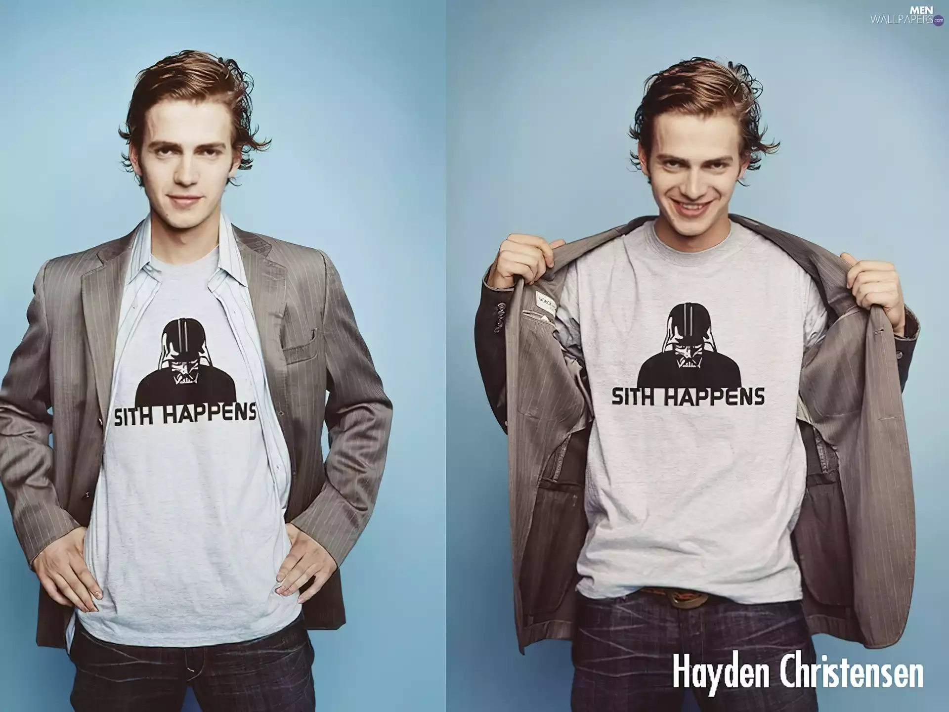 jeans, Hayden Christensen, striped jacket