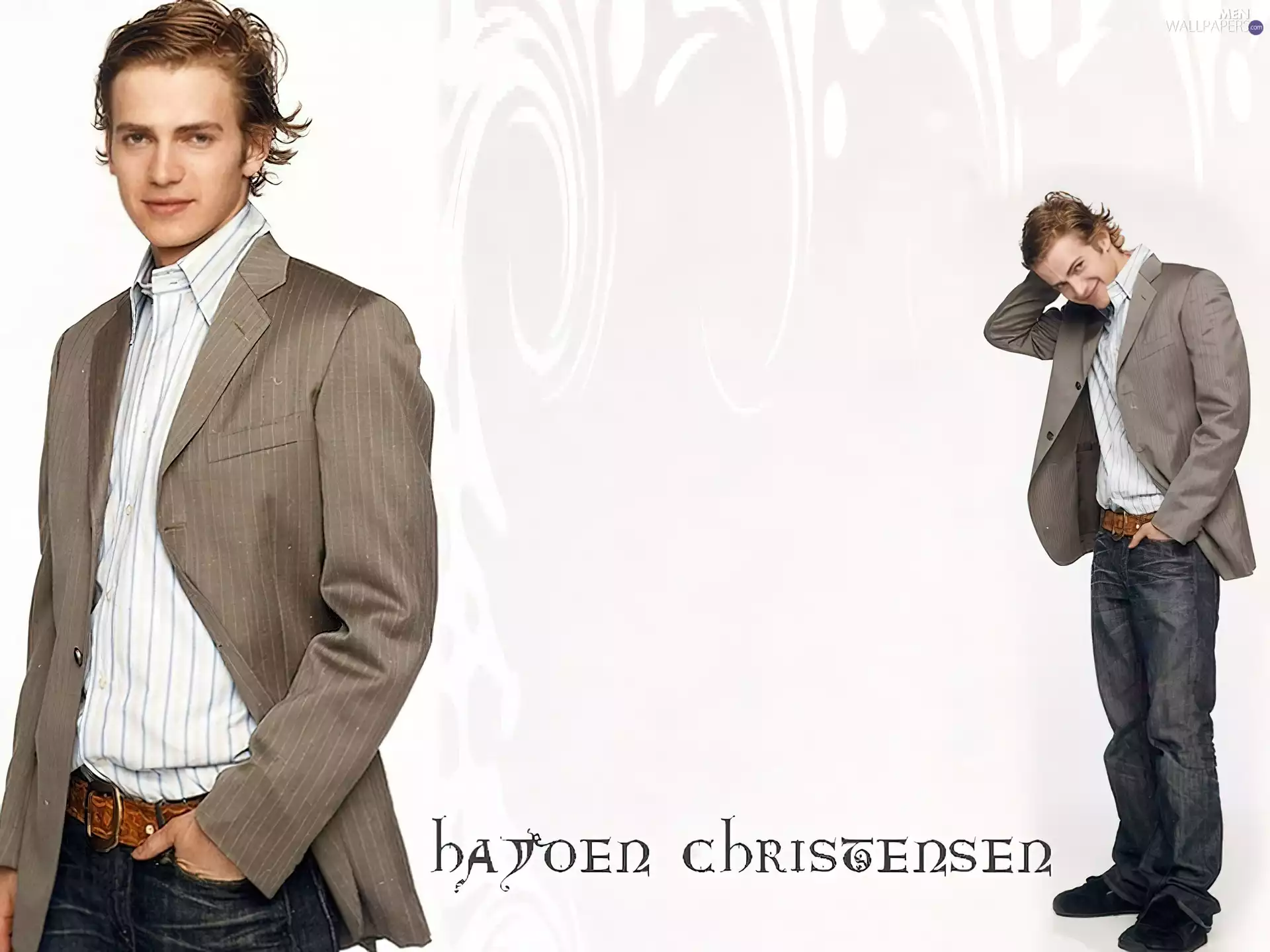 shirt, Hayden Christensen, striped jacket