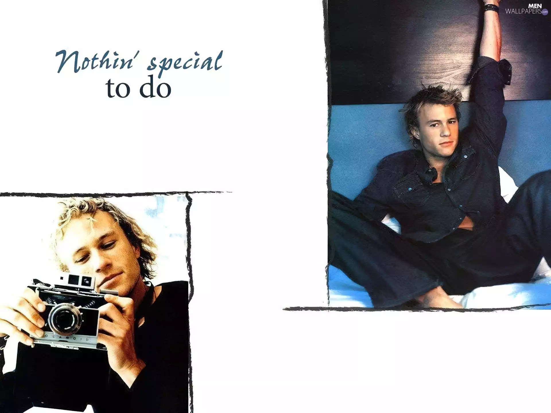 Camera, Heath Ledger, Black Suit