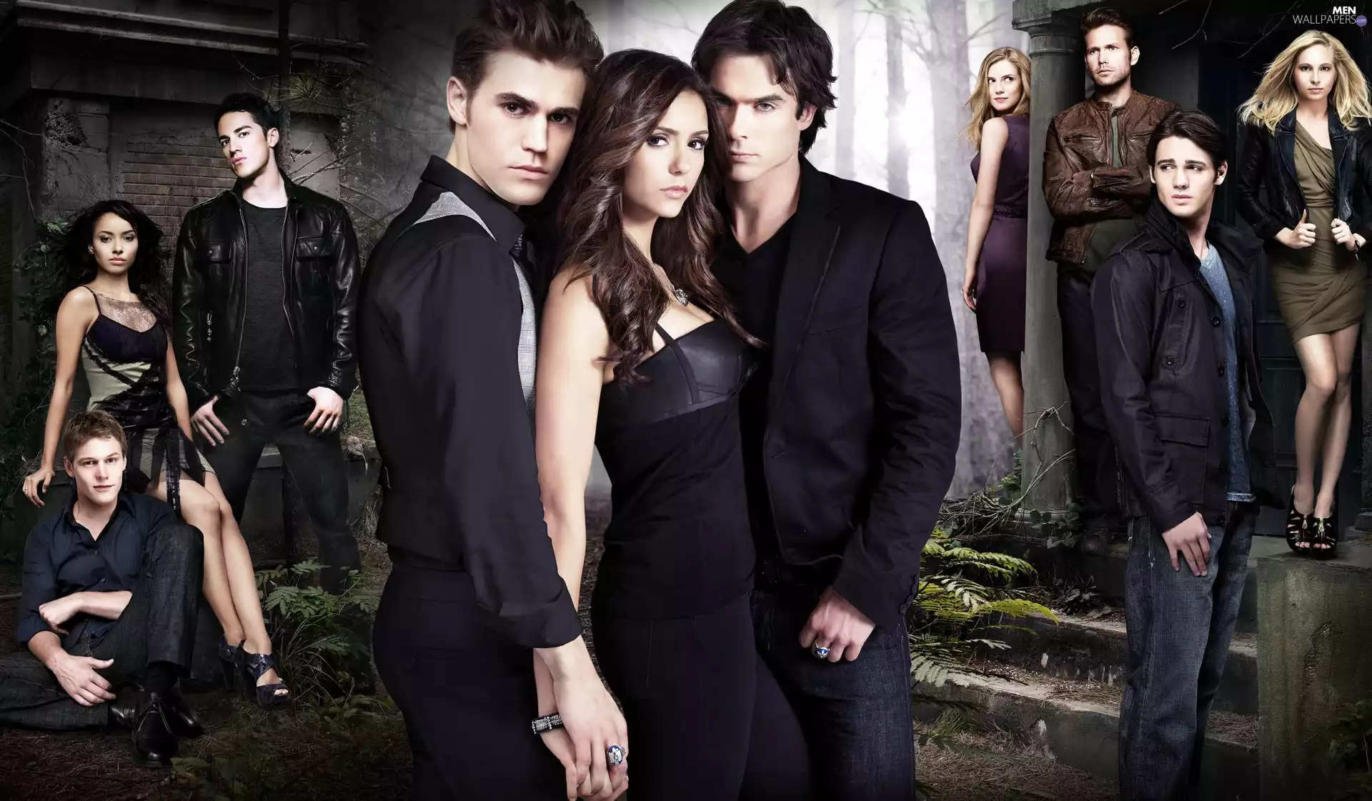 The Vampire Diaries, Heroes, Nina Dobrev, ian somerhalder, Paul Wesley, The Vampire Diaries