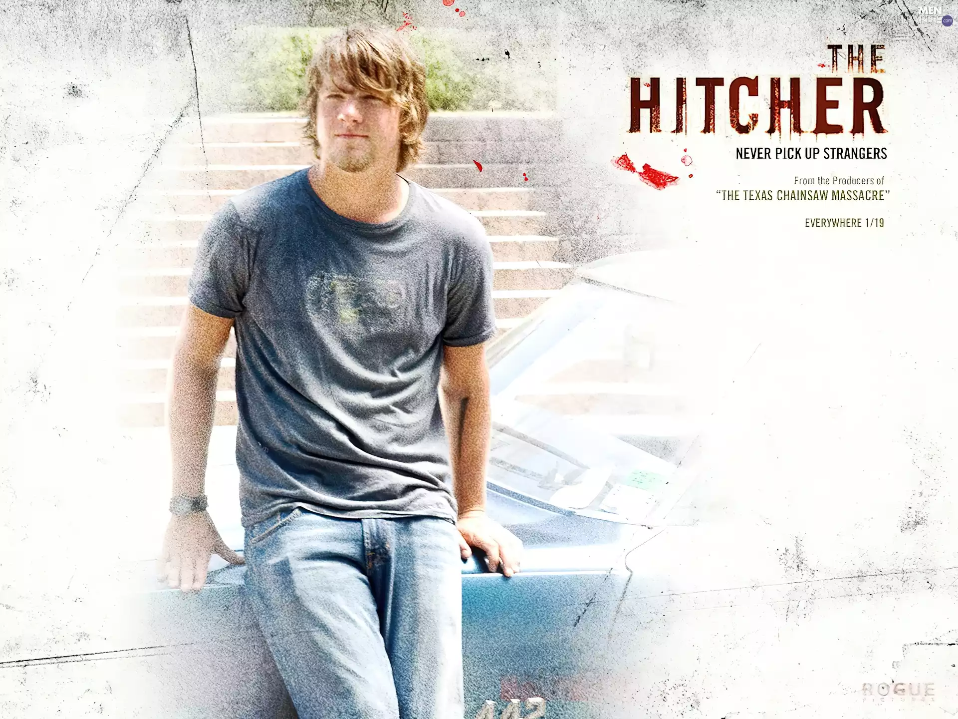 Zachary Knighton, hitch-hiker