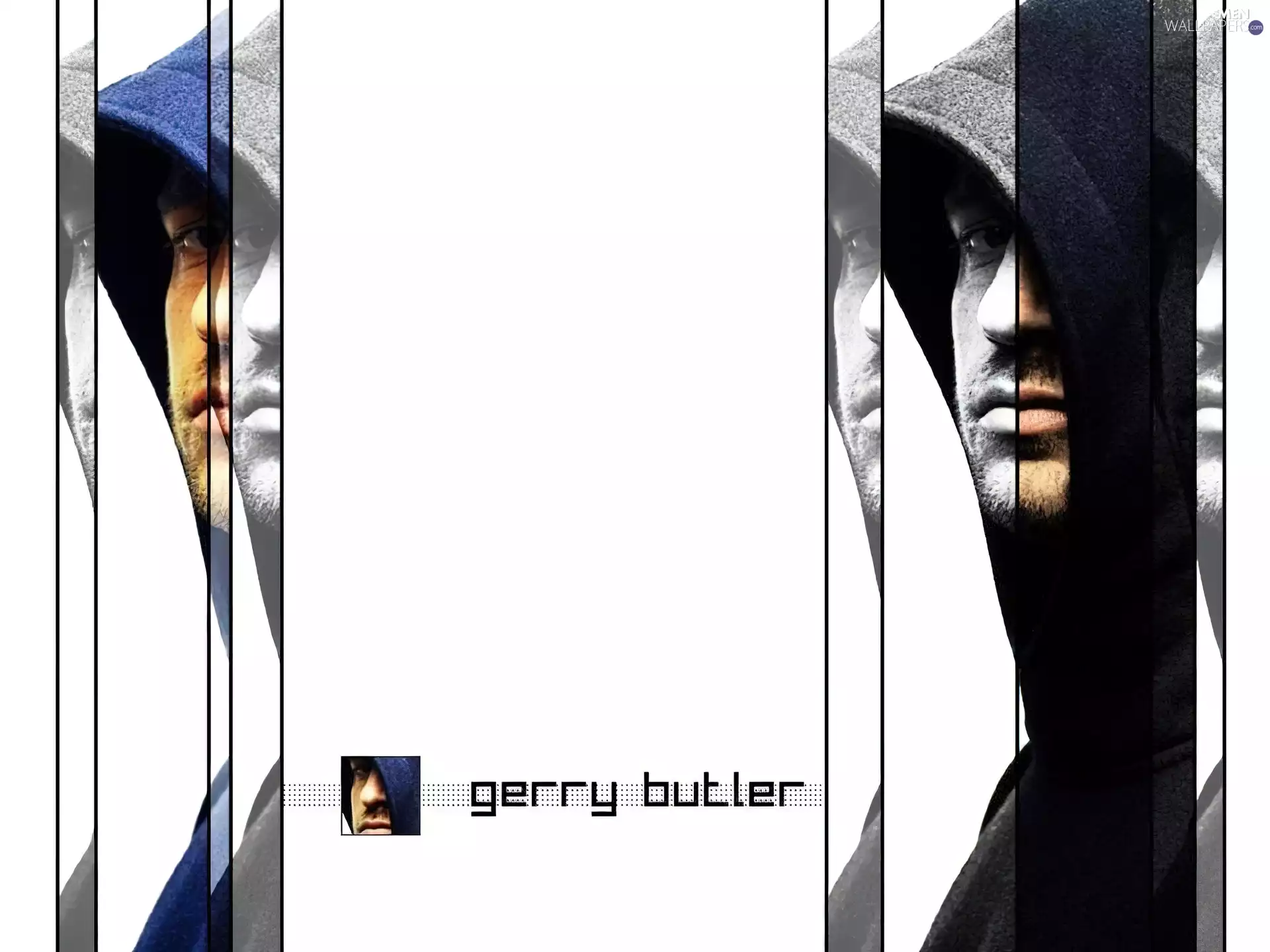 face, Gerard Butler, hood