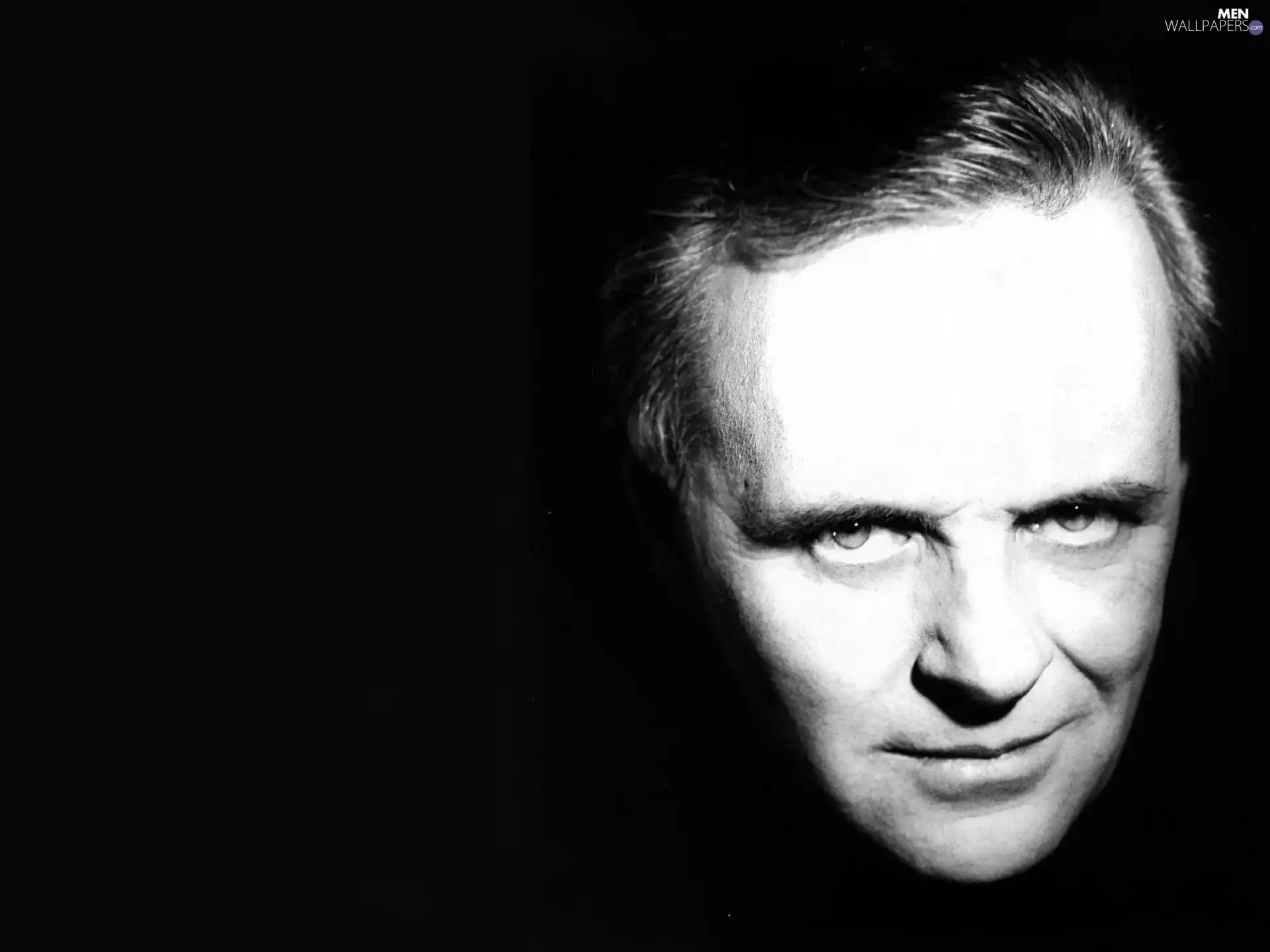 Anthony Hopkins, gray, Hair, face