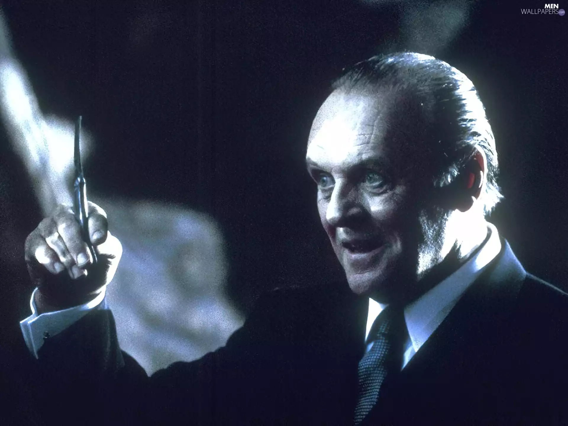 Anthony Hopkins, shirt, Tie, White