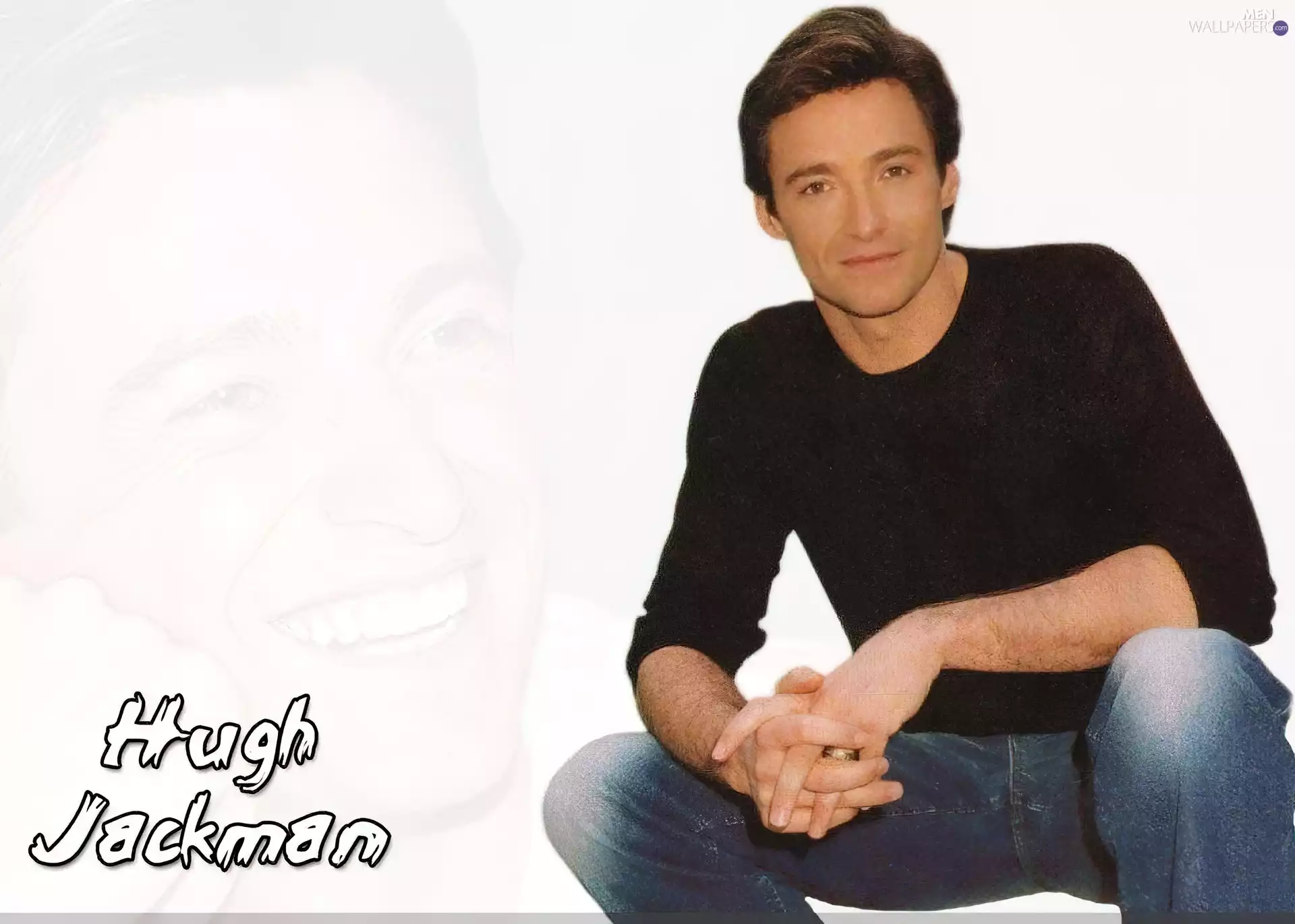 jeans, Hugh Jackman, shirt-blouse