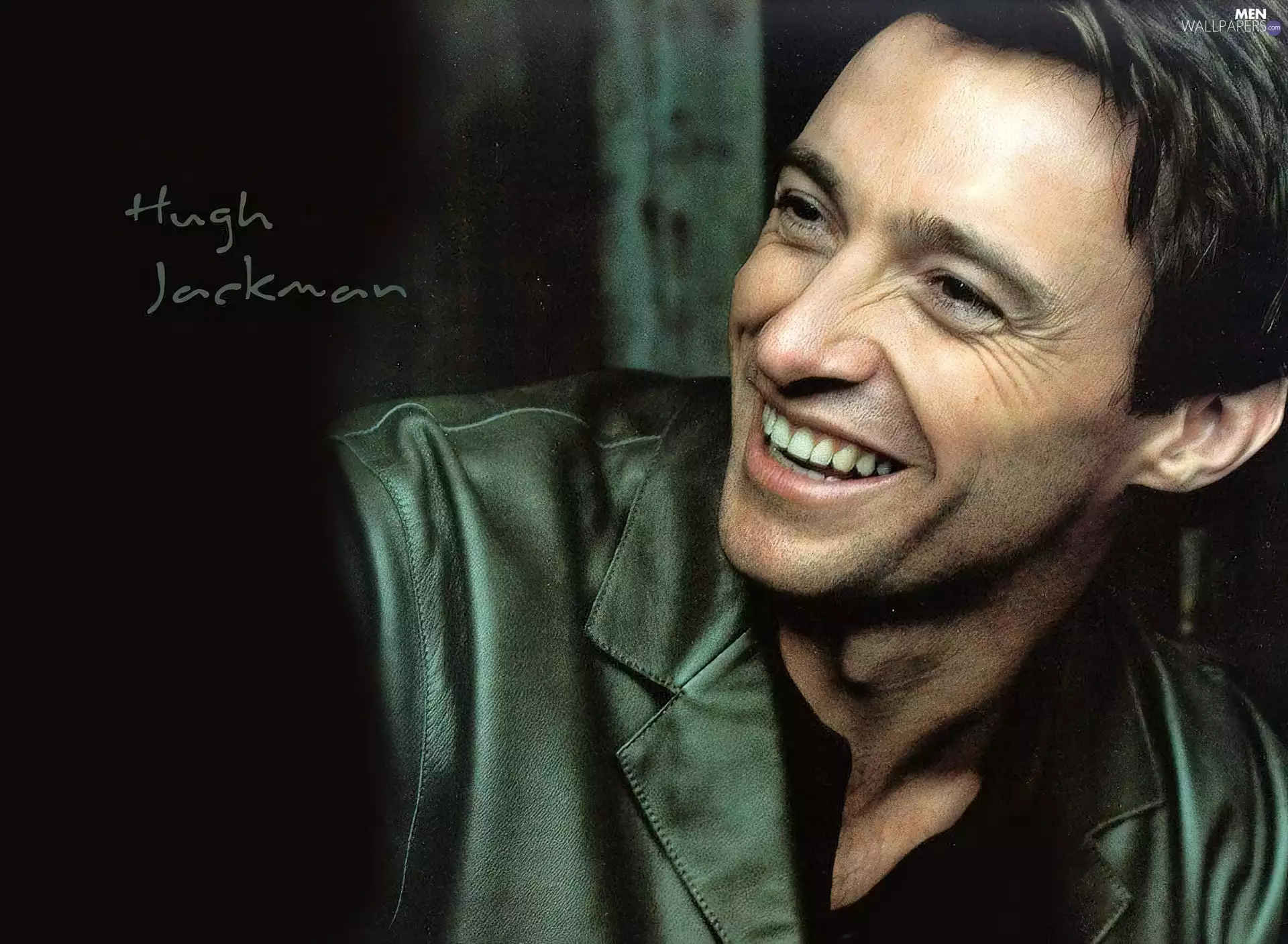 Smile, Hugh Jackman, dark hair