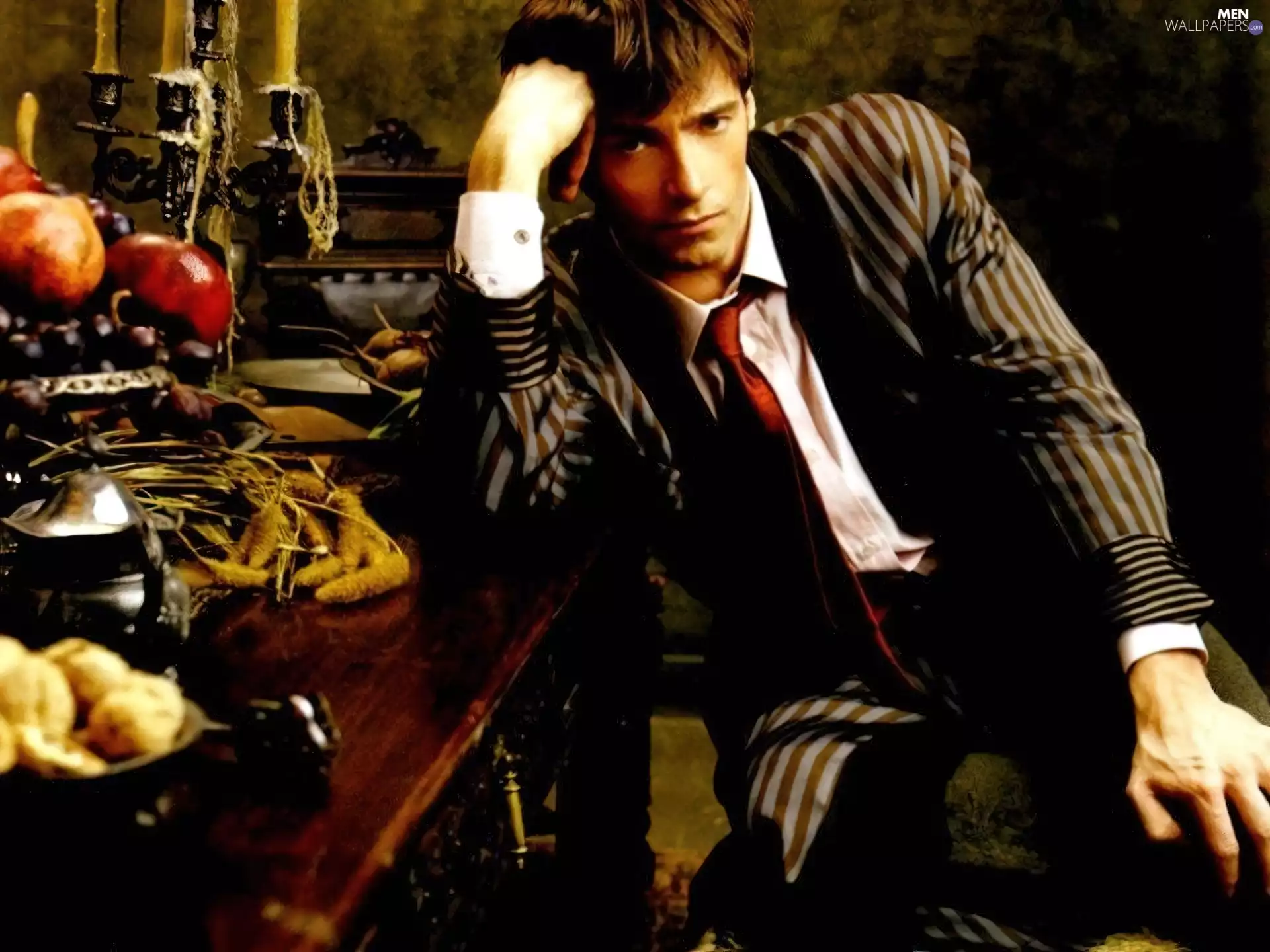 Tie, Hugh Jackman, dark hair