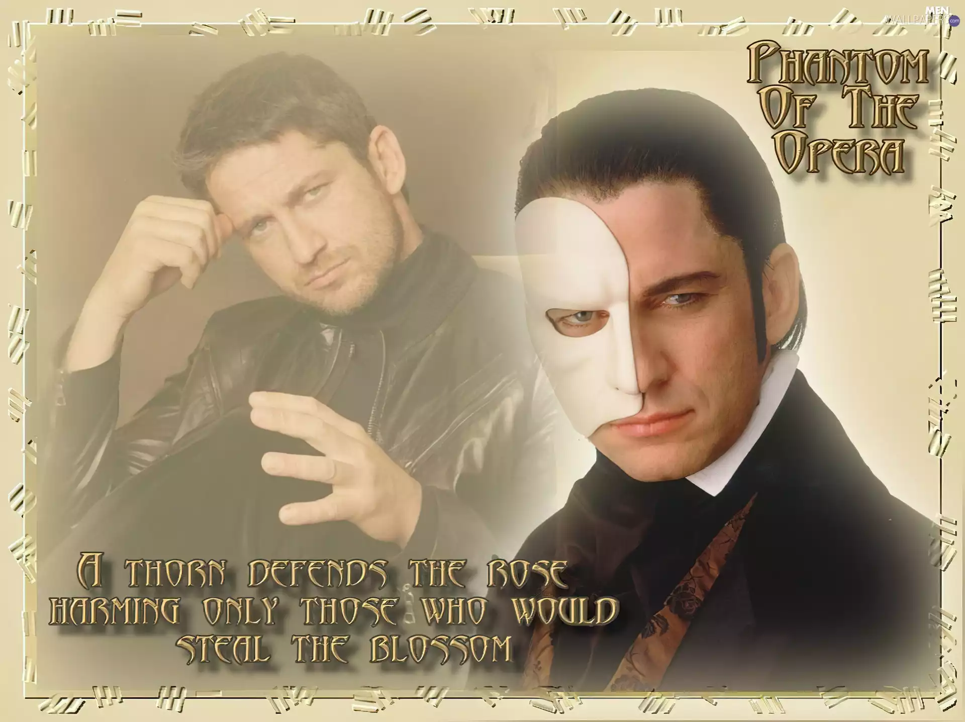 Black jacked, Gerard Butler, Mask