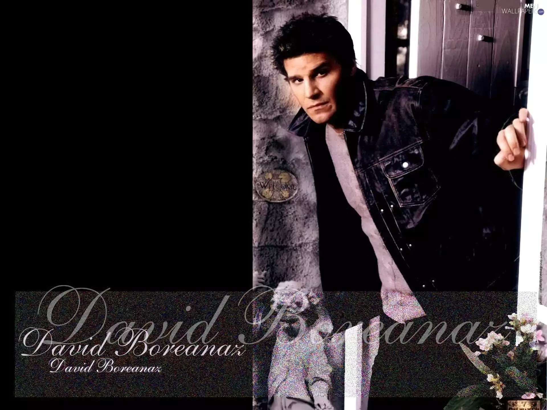 David Boreanaz, jeans jacket