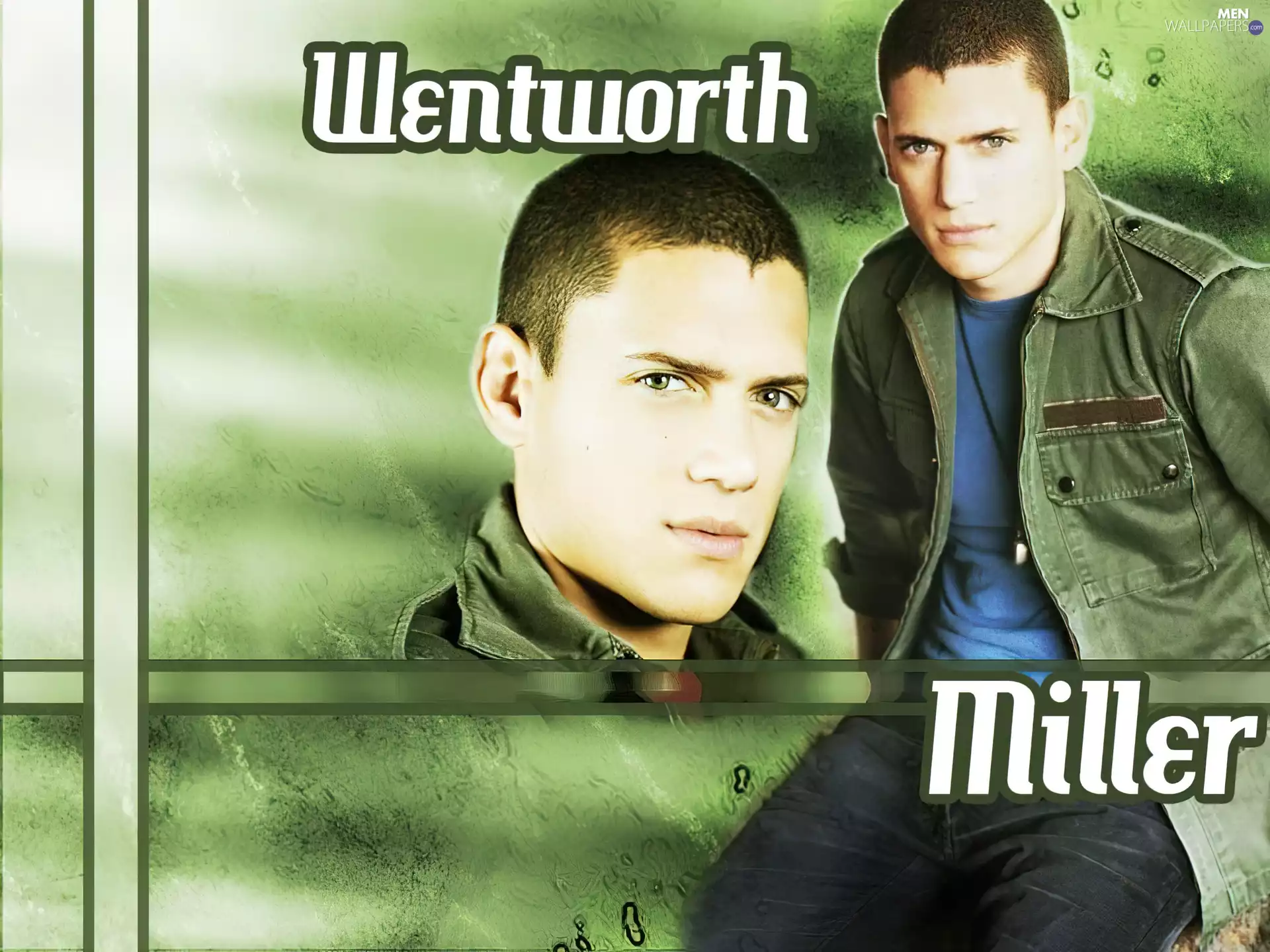 Wentworth Miller, green jacket