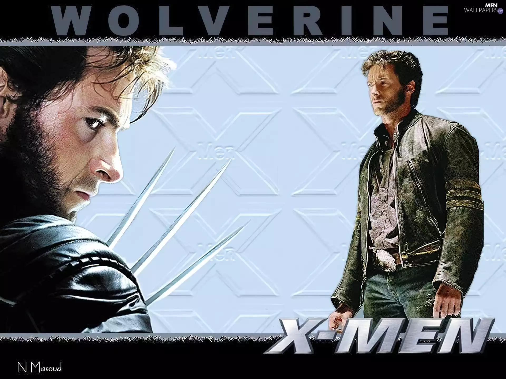 facial profile, Hugh Jackman, X-men