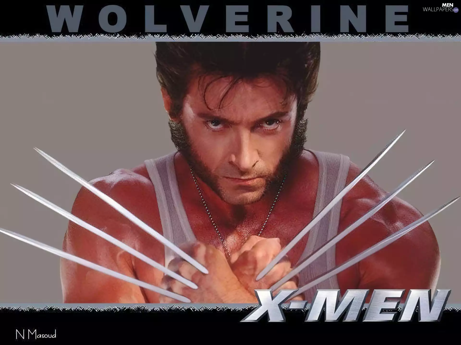 silver chain, Hugh Jackman, X-men