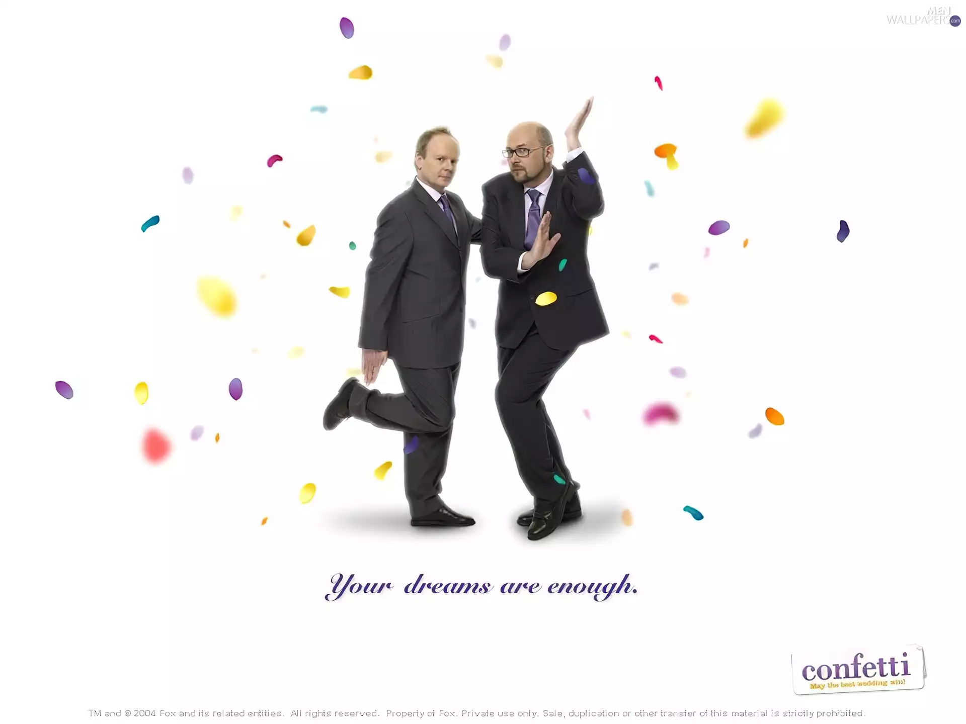 Confetti, Vincent Franklin, Jason Watkins, suite